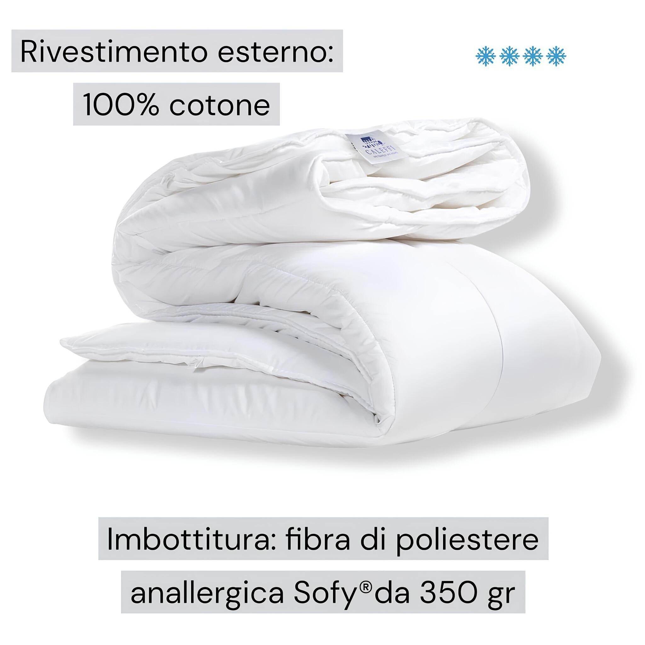 Piumino Invernale Caleffi imbottito Art. Sofy in cotone Dimensioni Varie