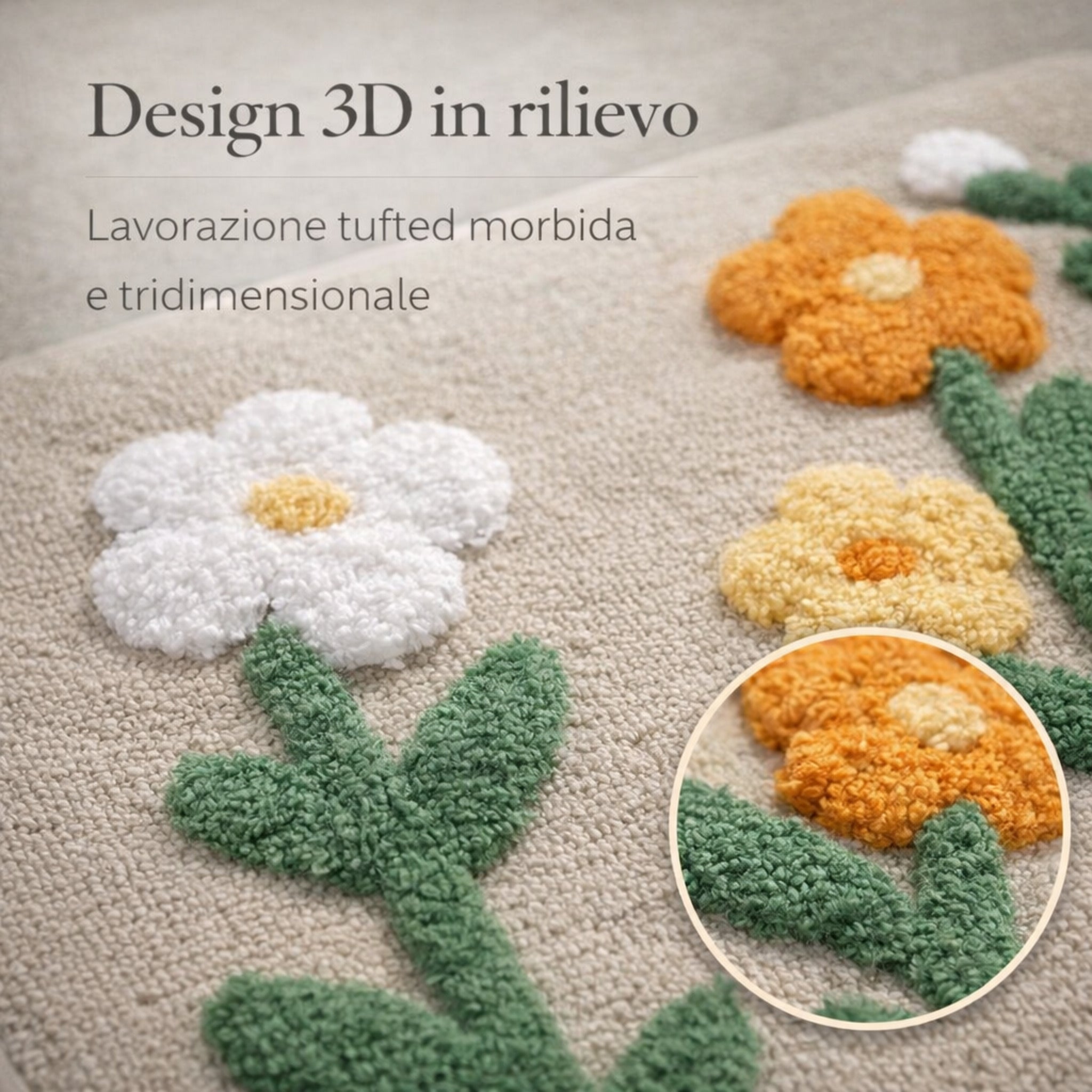 Tappeto Bagno Fancy Home Art. Camaleonte 9 con fondo antiscivolo 50x80 cm