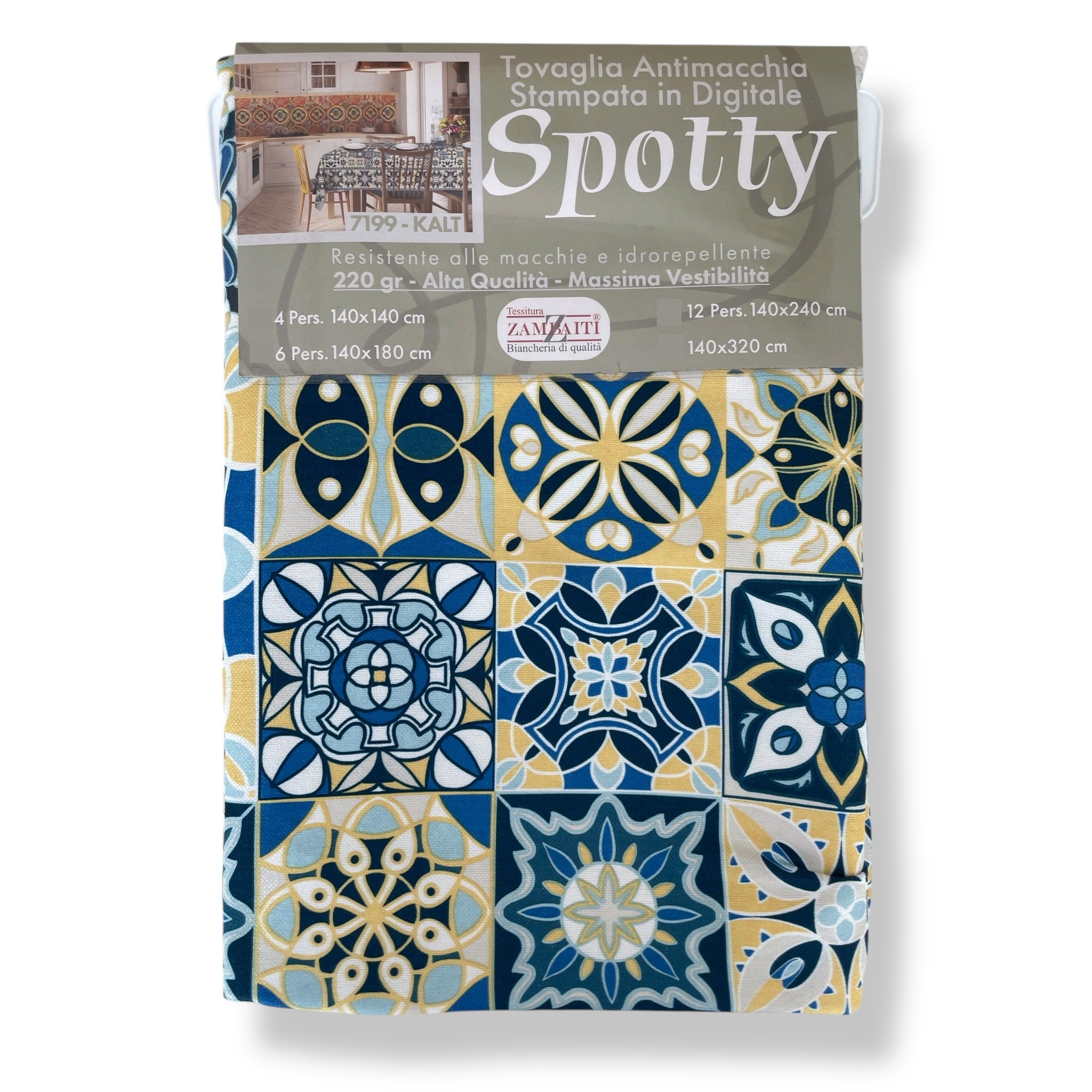 Tovaglia Antimacchia 140x180cm stampa digitale Zambaiti Art. Kalt