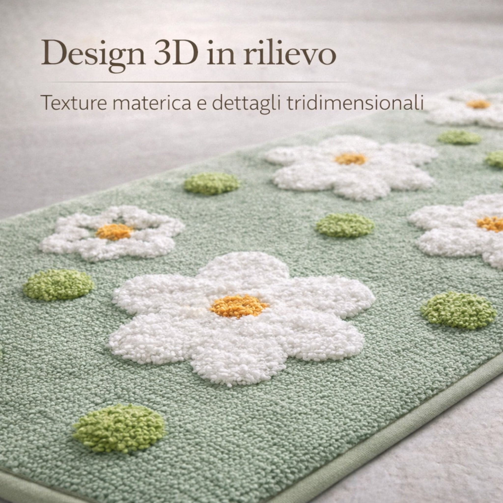 Tappeto Bagno Fancy Home Art. Camaleonte 4 con fondo antiscivolo 50x80 cm