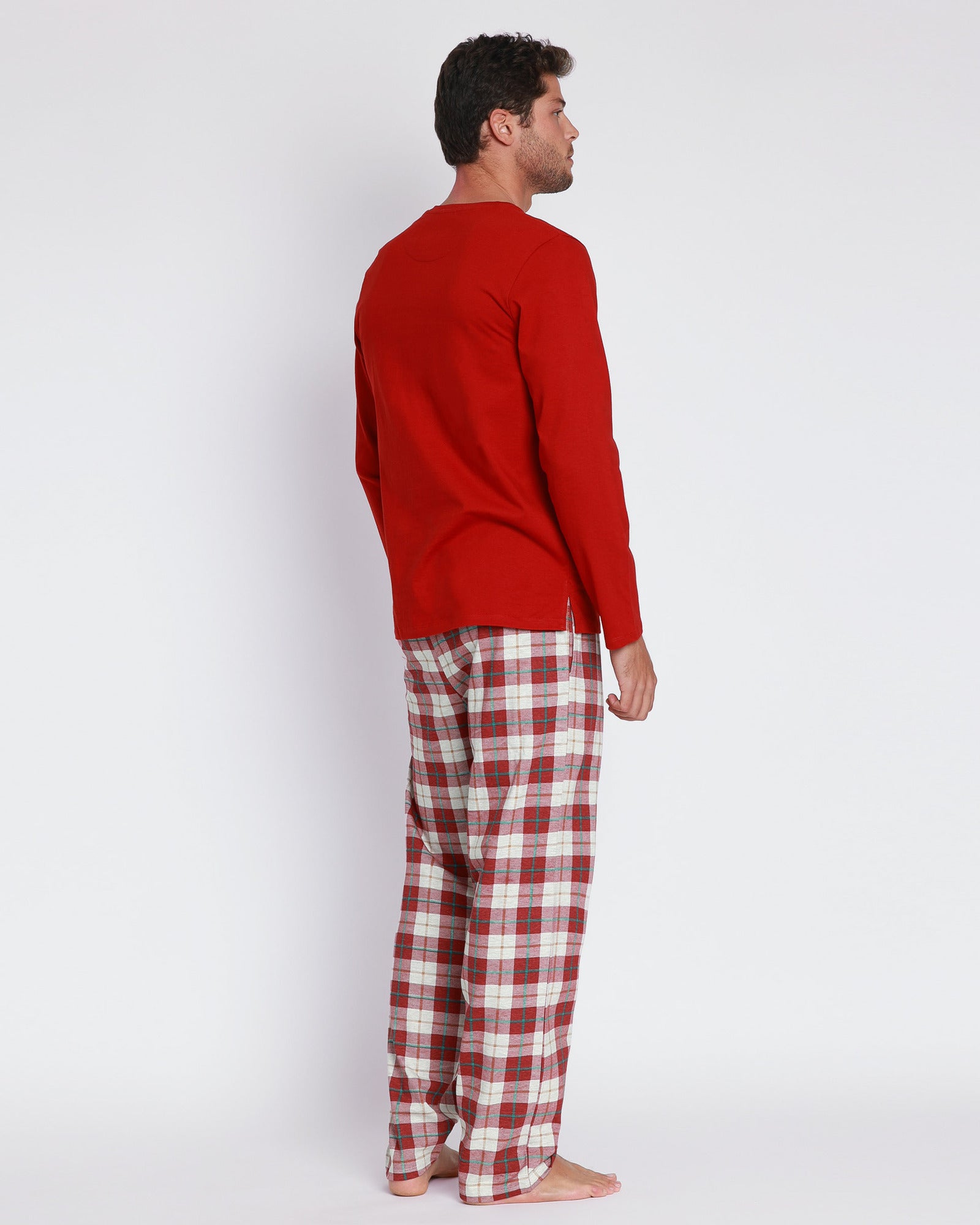 Pigiama uomo invernale in caldo cotone motivo natalizio Admas Art. 56536