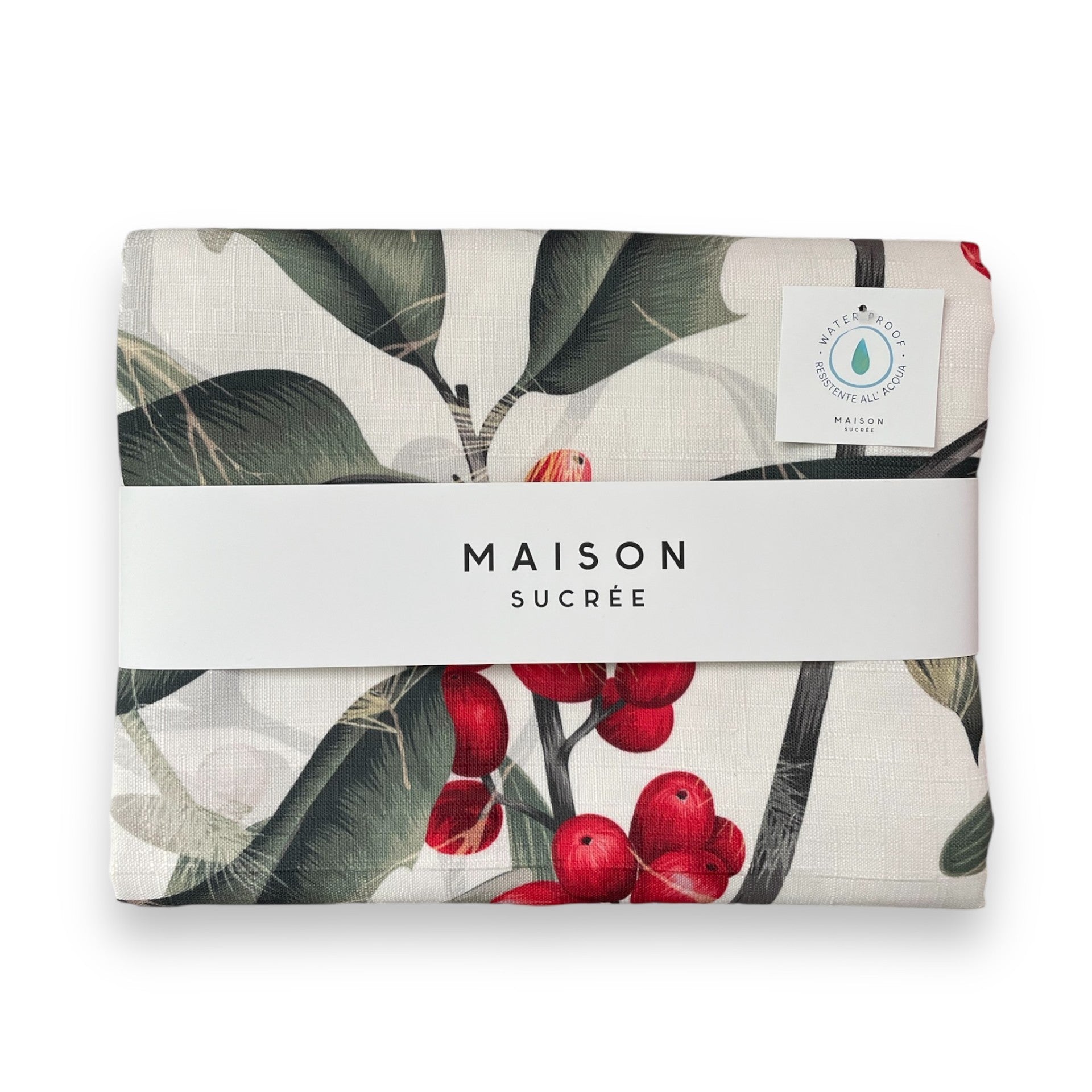 Waterproof stain-resistant tablecloth digital print by Maison Sucrée Art. Oltremare