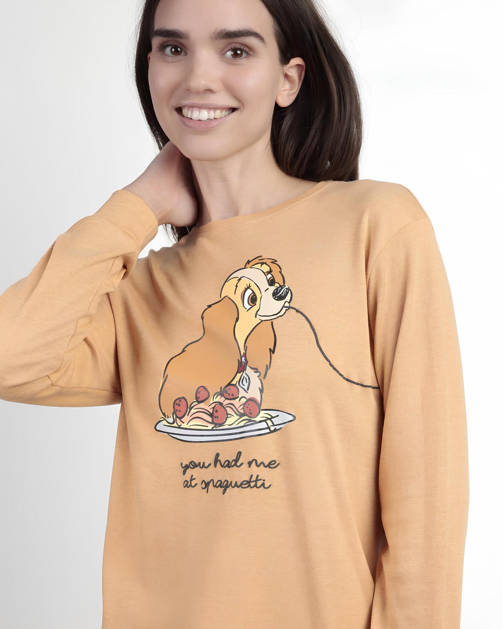 Pigiama donna invernale Disney Lilli e il vagabondo Art. 63676