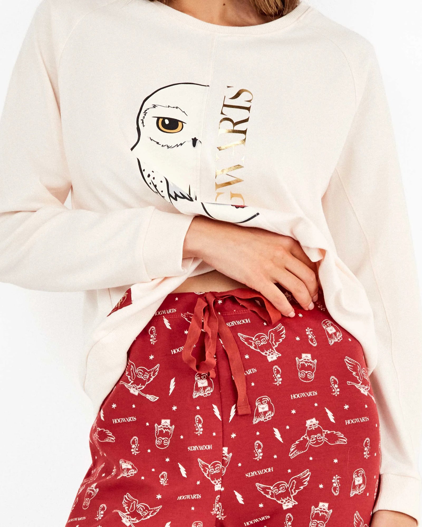 Pigiama Donna Invernale Harry Potter in cotone interlock di Gisela Art. 20354