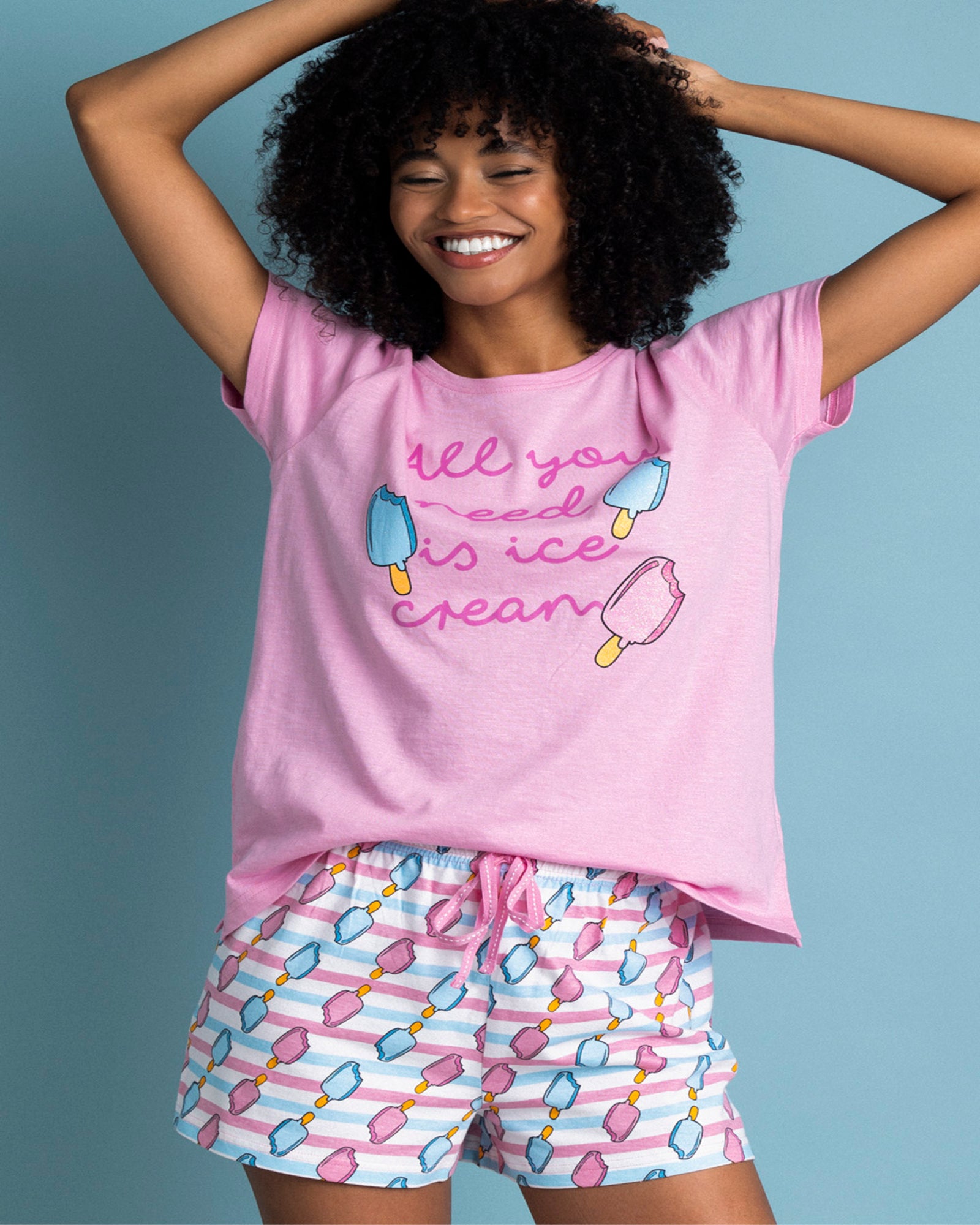 Pigiama donna primavera estate in cotone di Admas Art. 62061