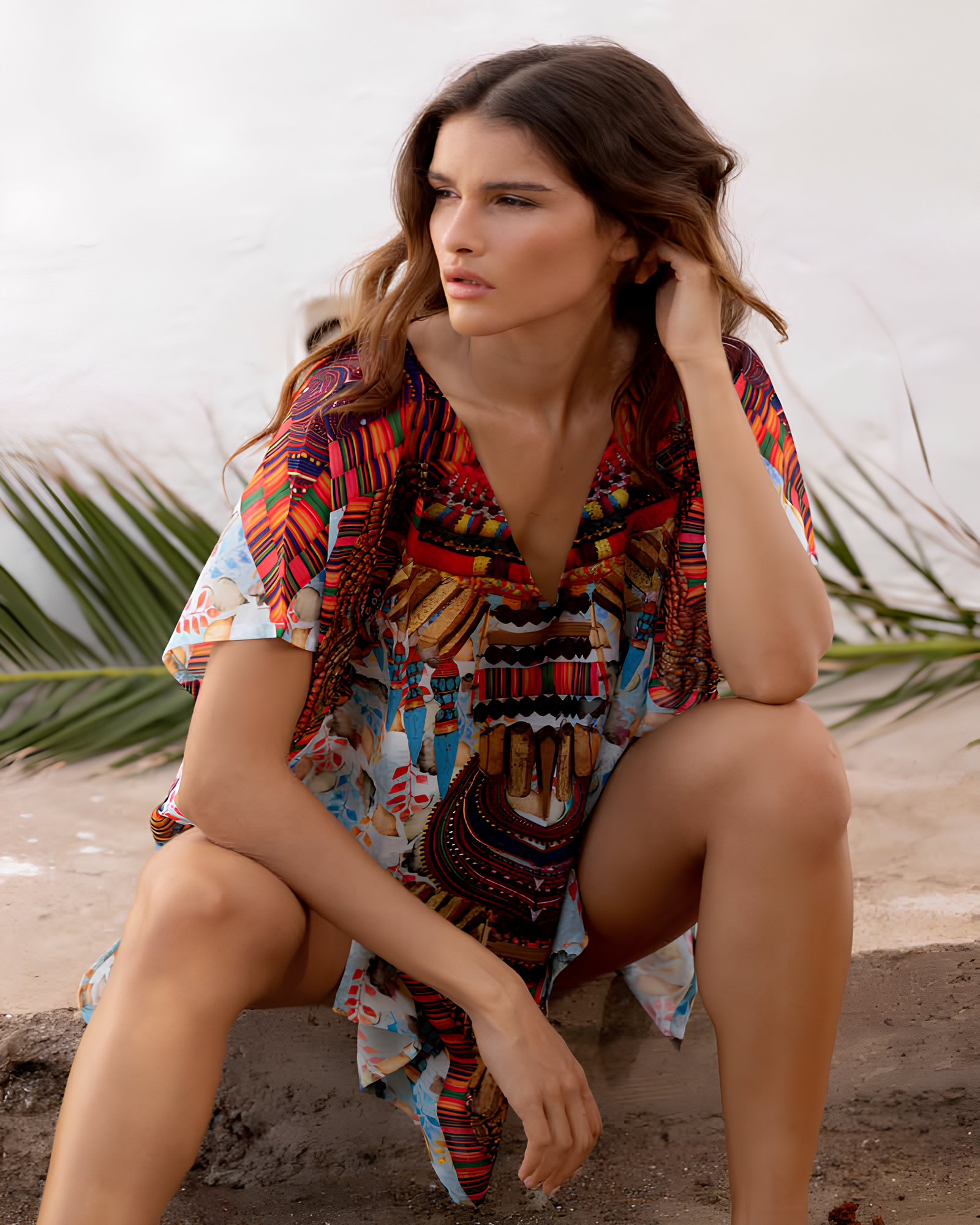 Abito Copricostume donna modello caftano di Admas Art. 19751