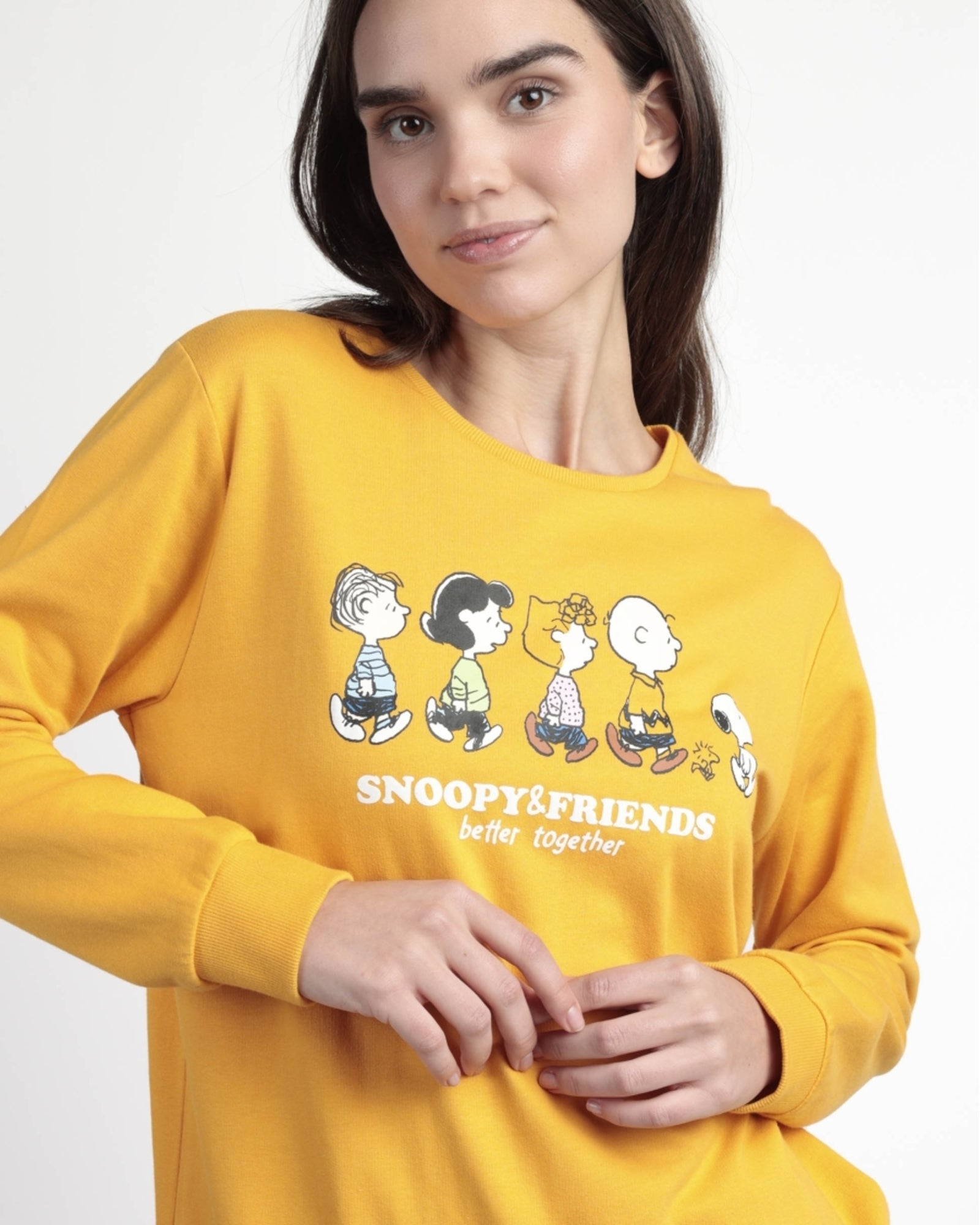 Pigiama Donna Invernale Snoopy in caldo cotone di Admas Art. 63429