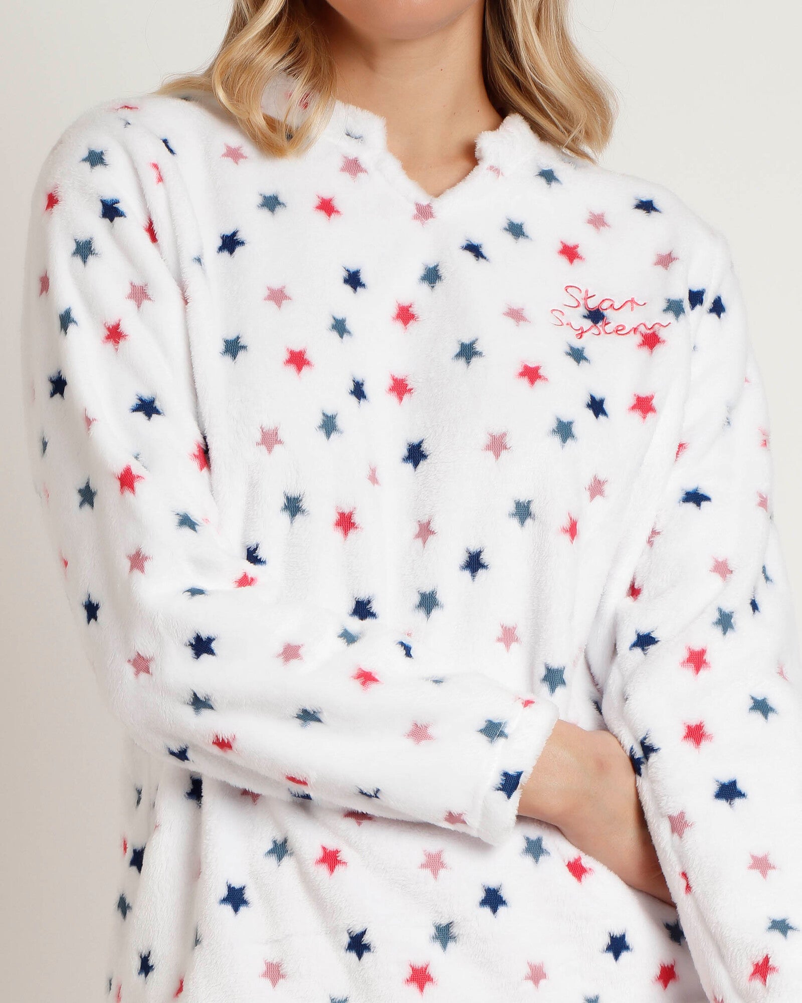 Pigiama donna invernale in soffice Coral Fleece di Admas Art. 62618