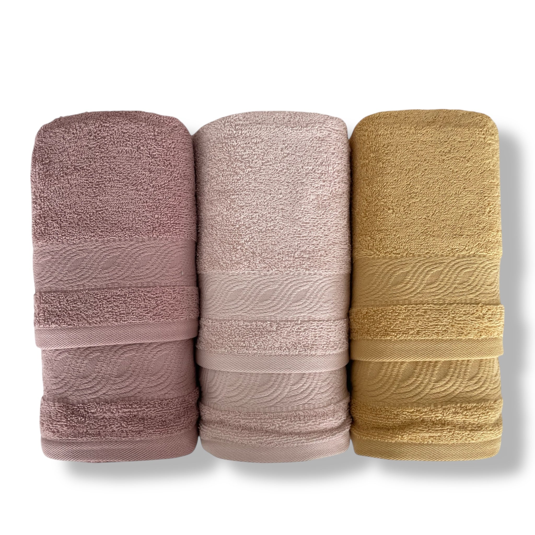 1+1 Face and Guest Caress Towel Set in cotton terry Art. Priscilla