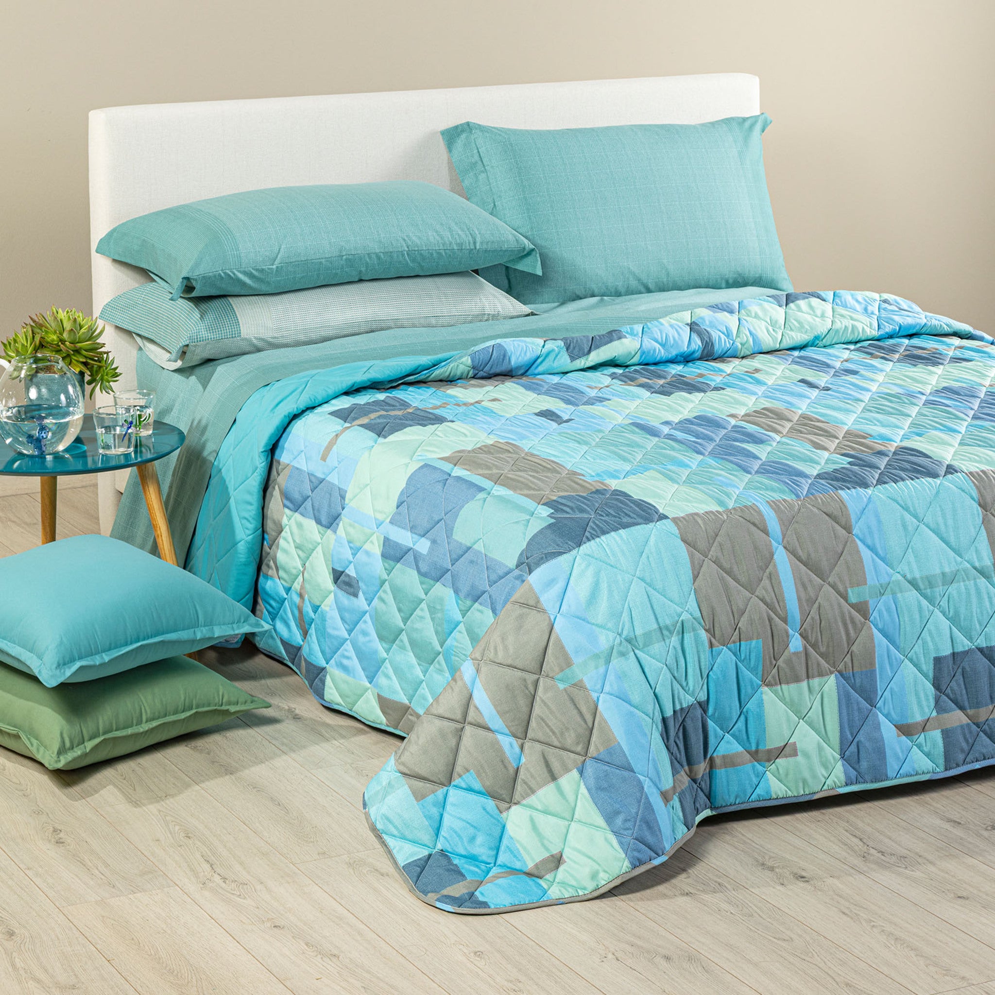 Copriletto Trapuntato Caleffi in microfibra Art. Lennox Dimensioni Varie