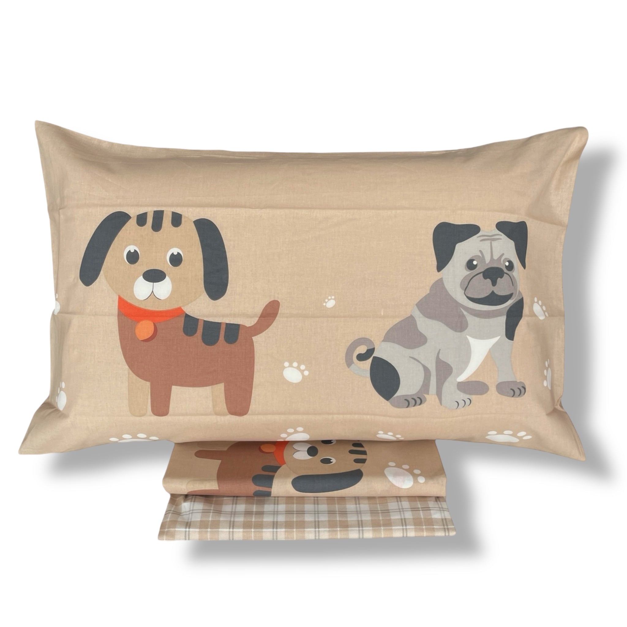 Mirabello double duvet cover set in cotton satin Art. Golden Flowers