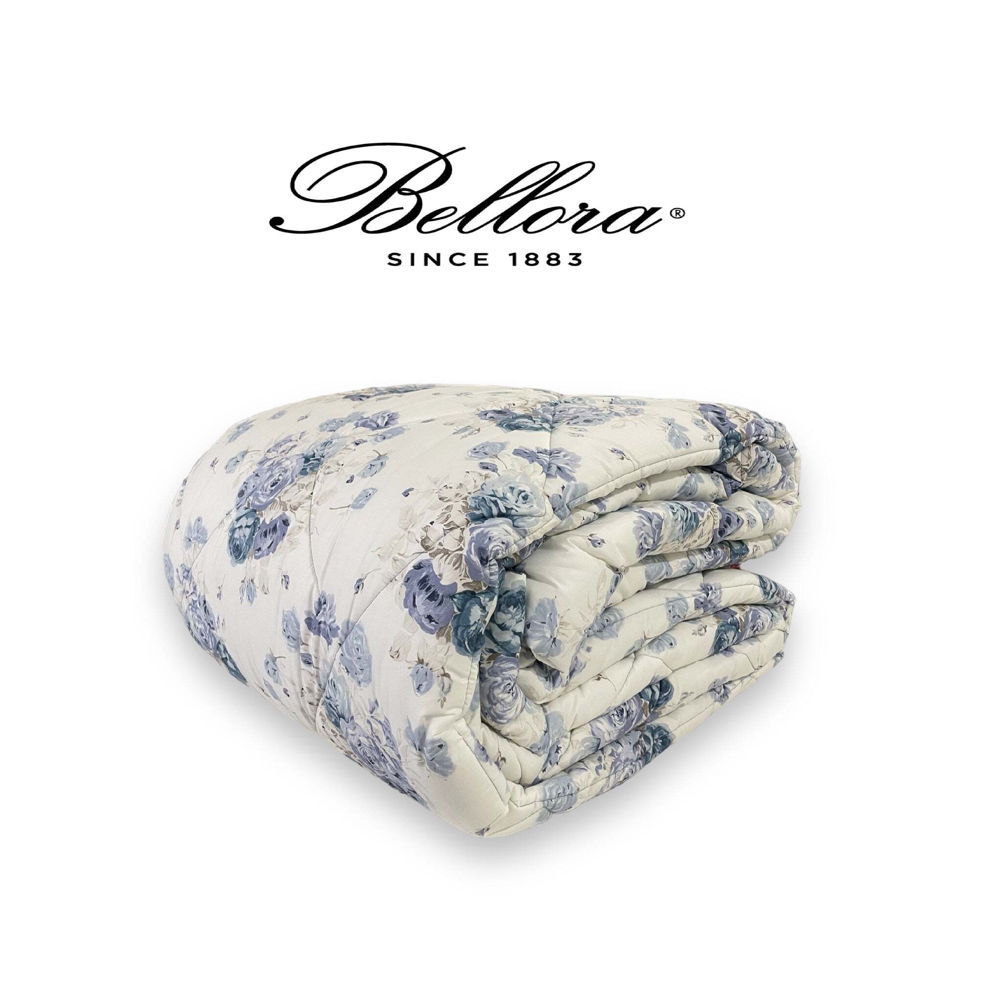 Trapunta invernale matrimoniale Bellora in percalle di cotone Art. Bouquet