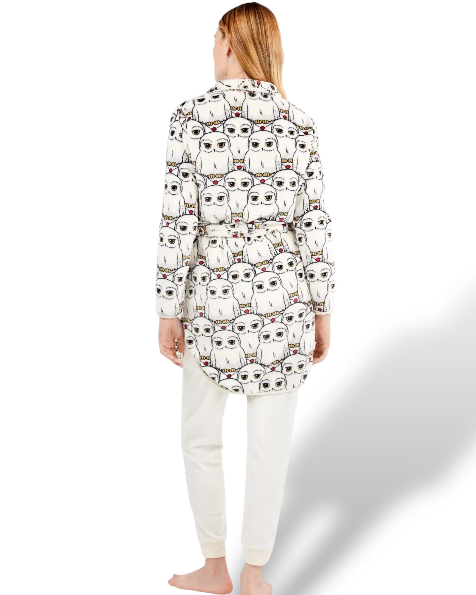 Vestaglia donna invernale Harry Potter in coral con bottoni e cintura 20357