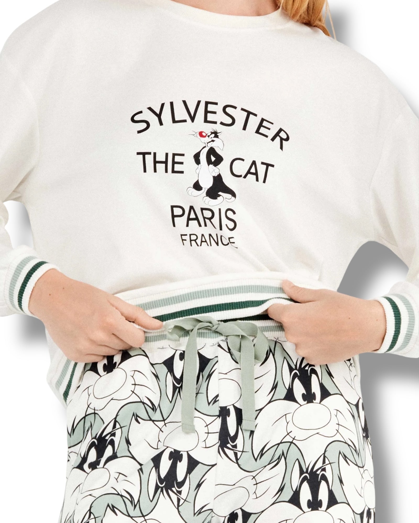 Pigiama Donna Invernale Looney Tunes in cotone interlock di Gisela Art. 20345