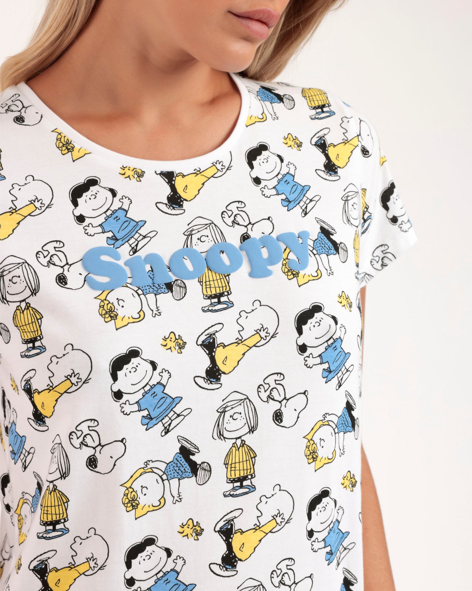 Spring summer Snoopy women's pajamas in Peanuts cotton Art. 62434