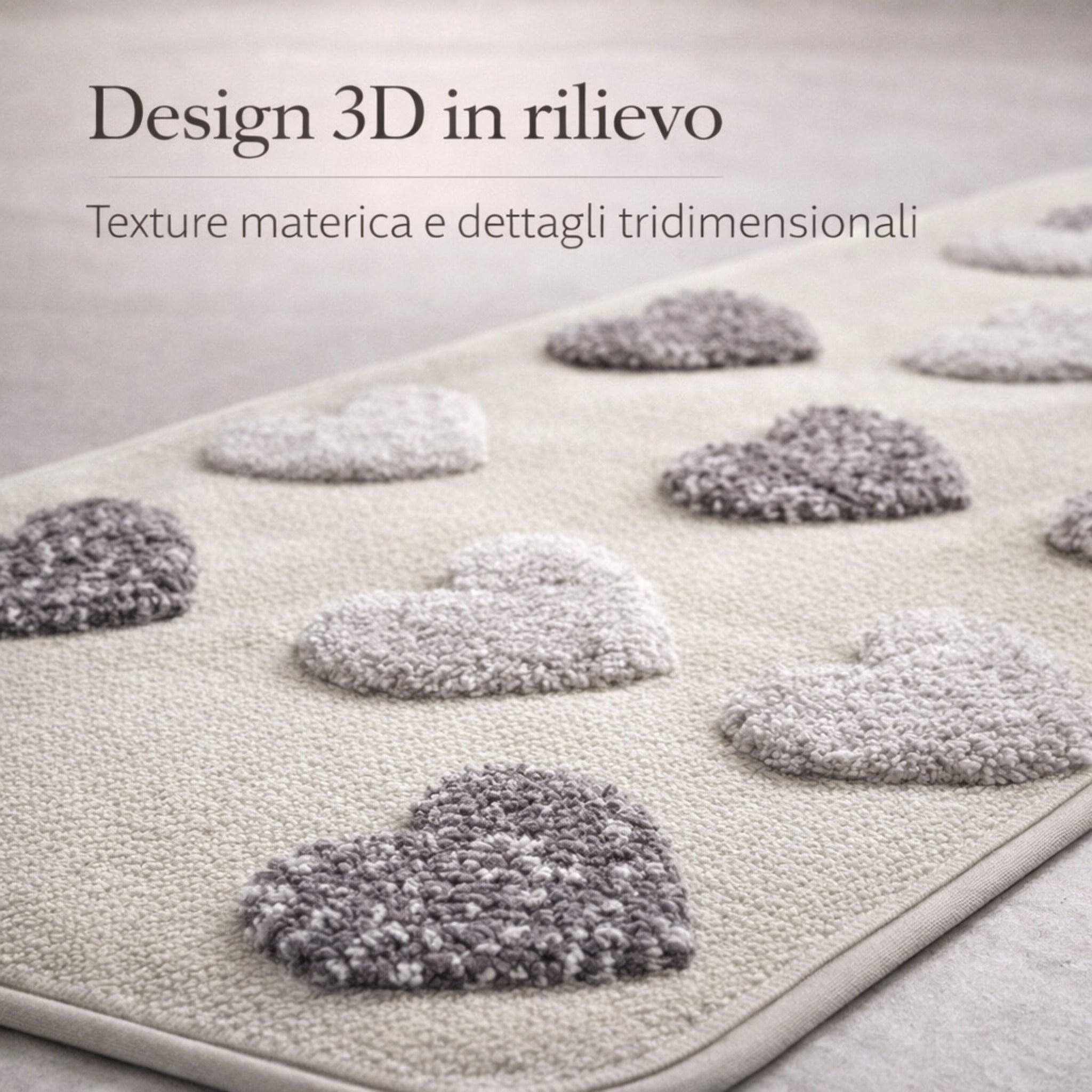 Tappeto Bagno Fancy Home Art. Camaleonte 5 con fondo antiscivolo 50x80 cm