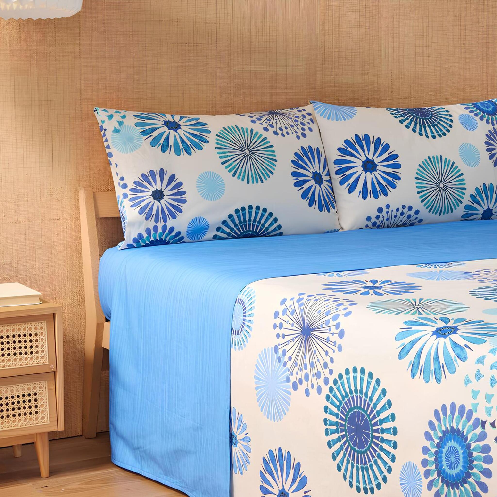 Bassetti Bicolour Double Sheet Set in Cotton Art. Double