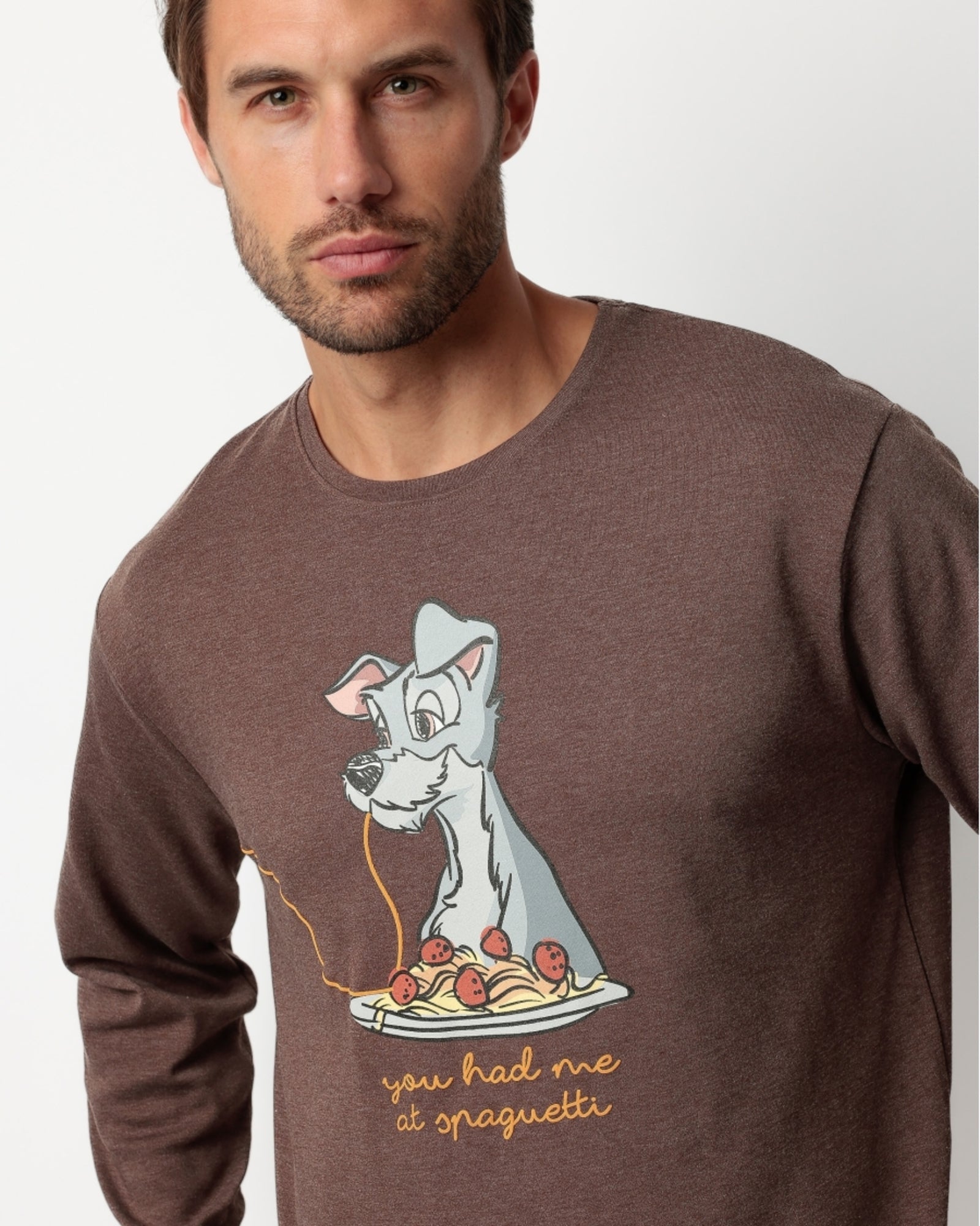 Pigiama uomo invernale Disney Lilli e il vagabondo Art. 63906