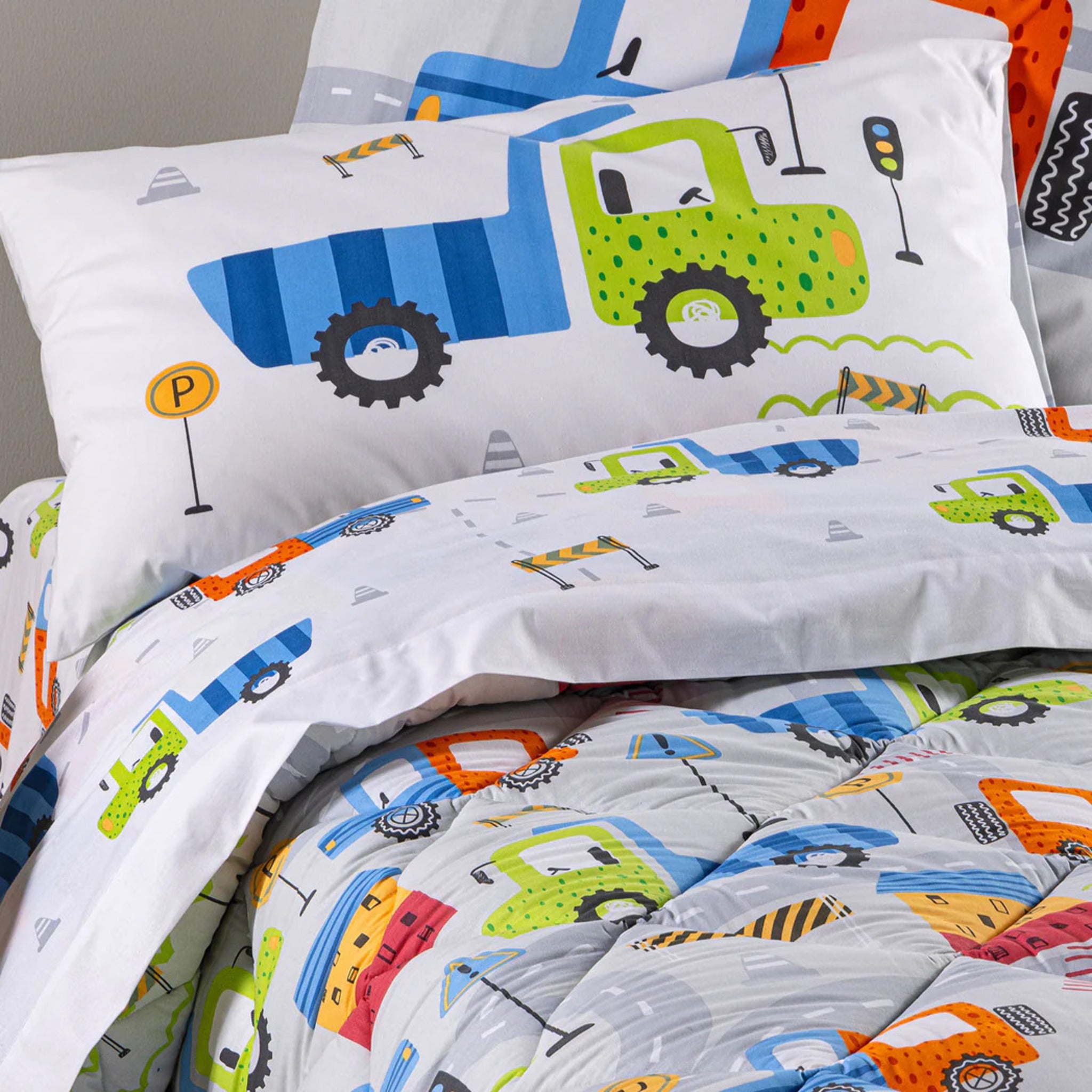 Trapunta invernale per letto singolo Caleffi in Cotone Art. City Car