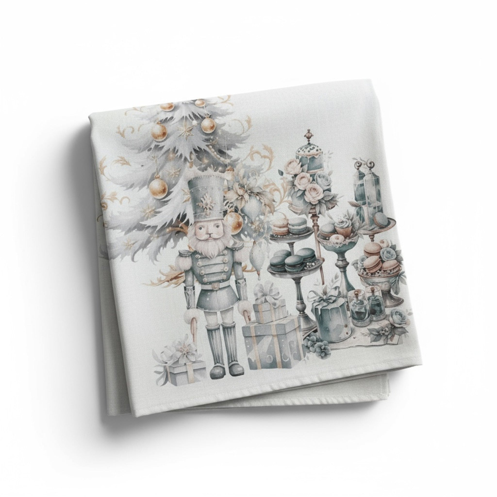 Runner centrotavola Natalizio in cotone panama 44x150 cm Art. Polar Express