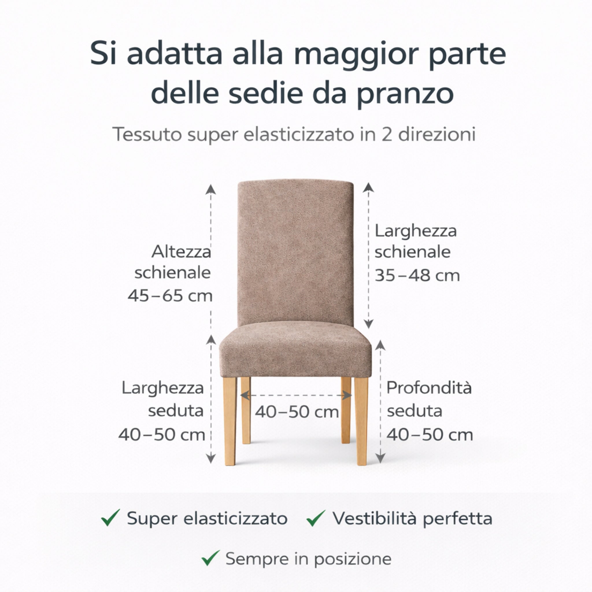 Coprisedia Elasticizzati Universali Buccia di Mela Blu – Coppia 2 Pezzi Coprisedia Bielastici Lavabili