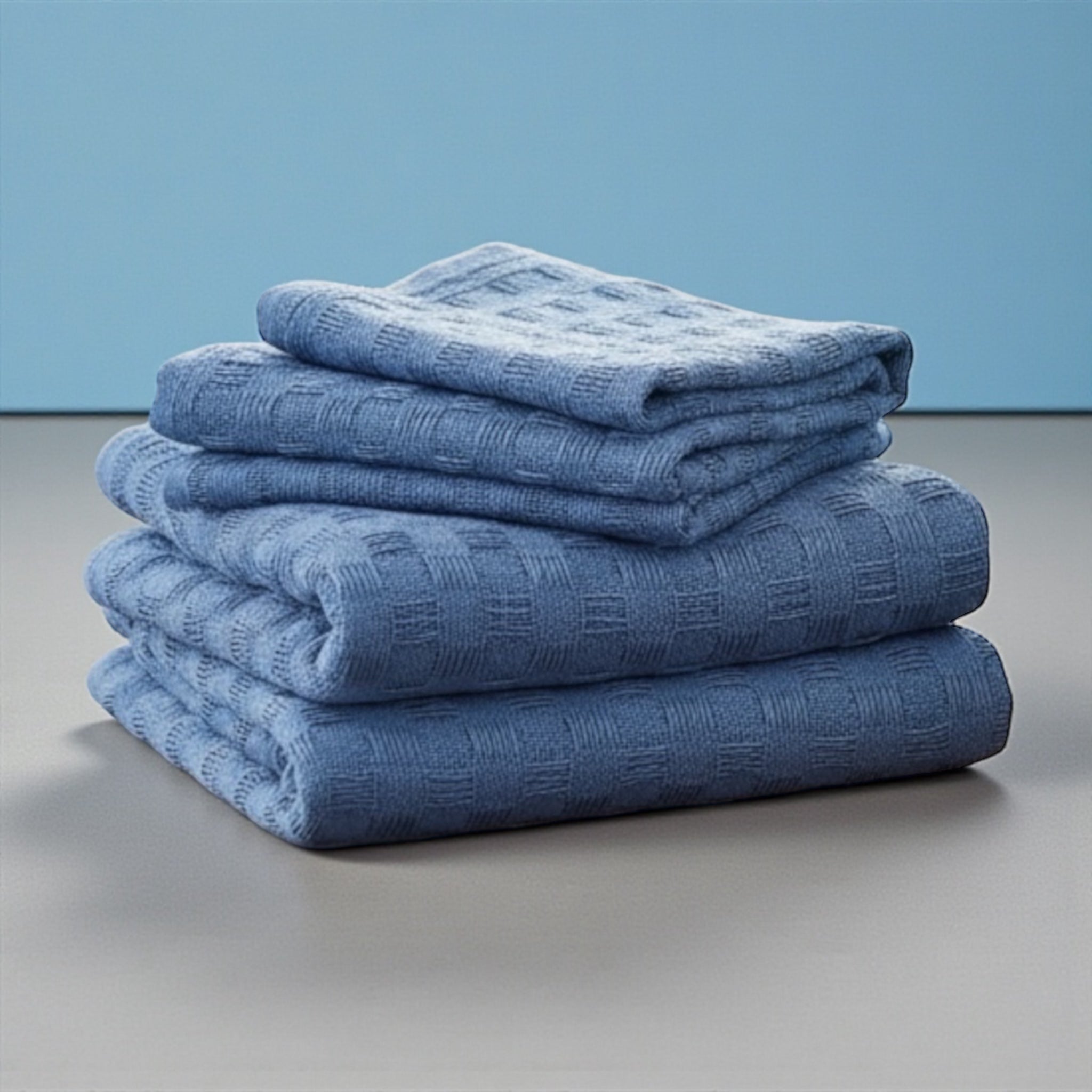 Tris di Strofinacci in misto cotone di Fancy Home con vaso in ceramica