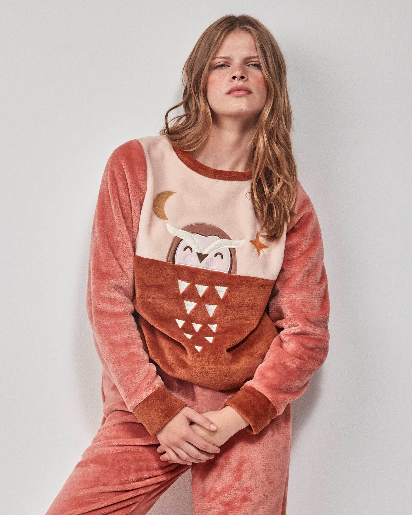 Pigiama donna invernale Gisela in soffice Coral Fleece Art. 20206