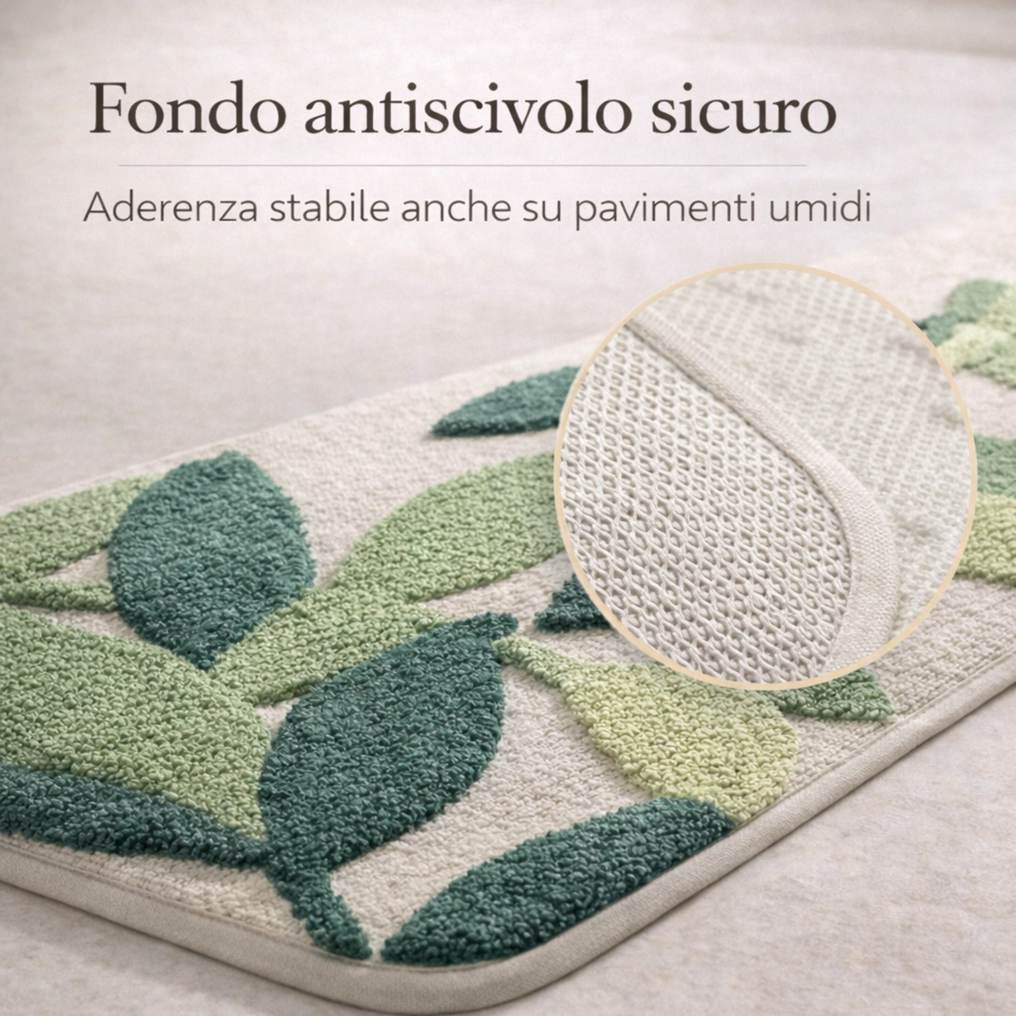 Tappeto Bagno Fancy Home Art. Camaleonte 2 con fondo antiscivolo 50x80 cm