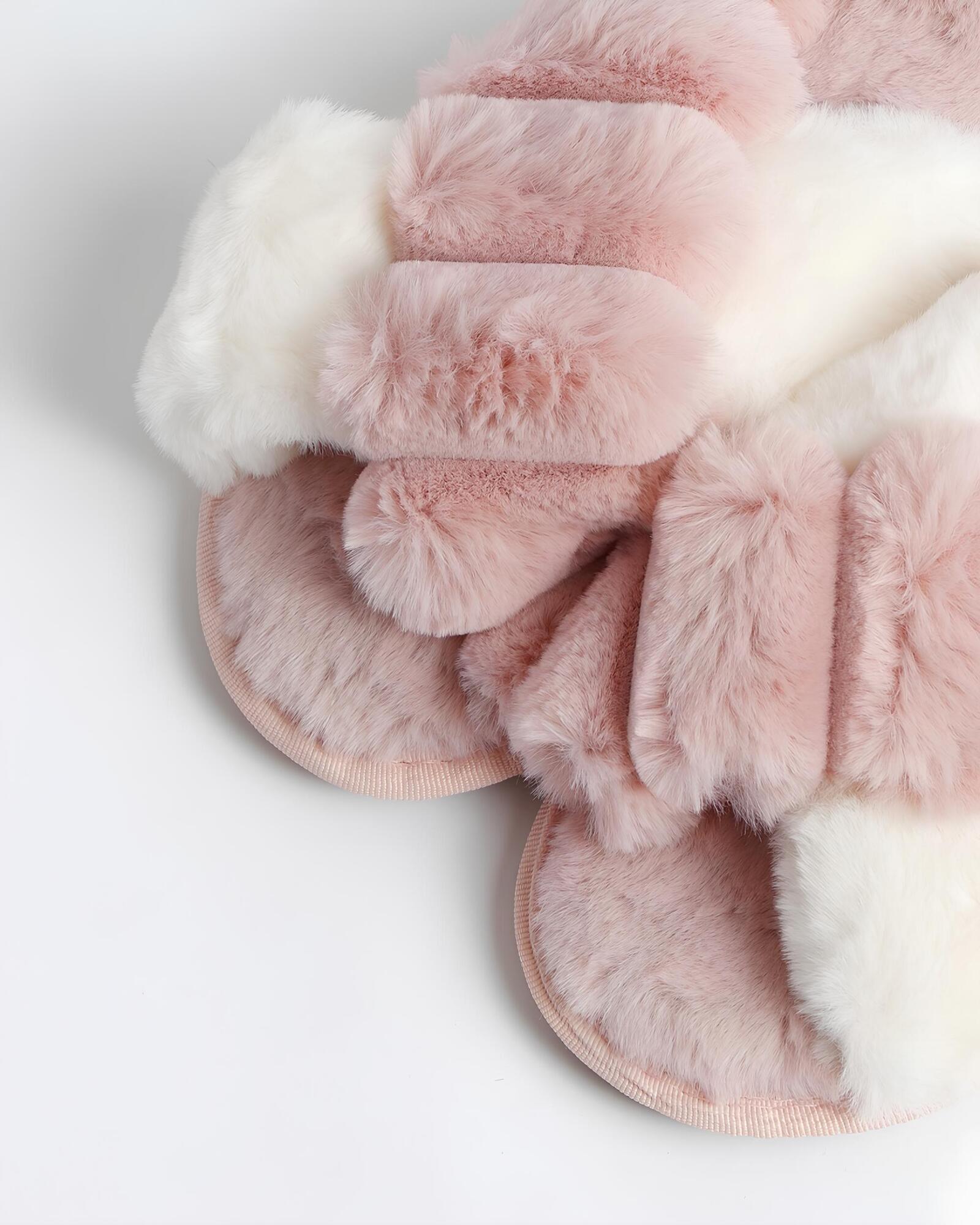 Admas women's slippers in synthetic fur Art. 69017 Pink