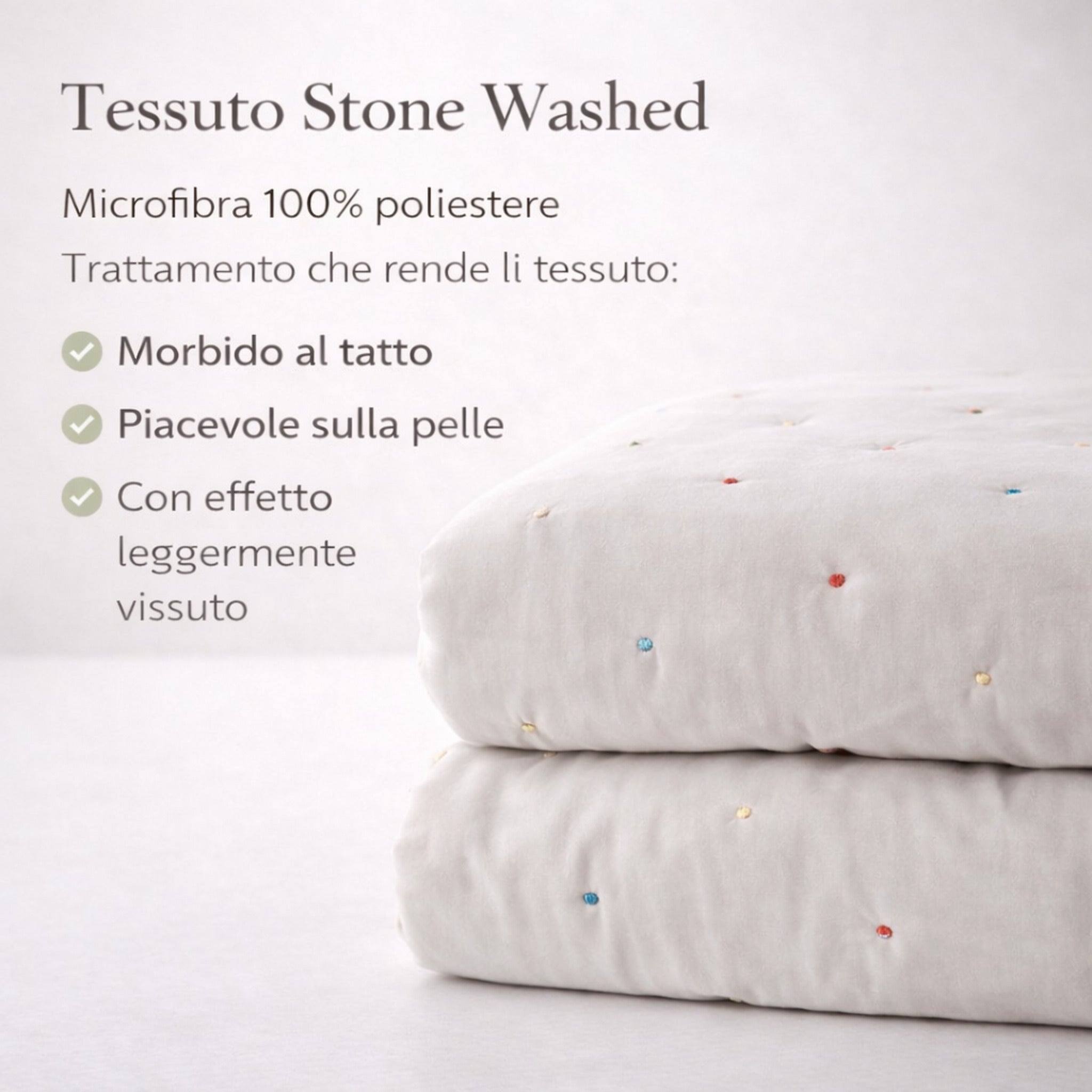 Copriletto Trapuntato Matrimoniale Fancy Home in microfibra Art. Velia