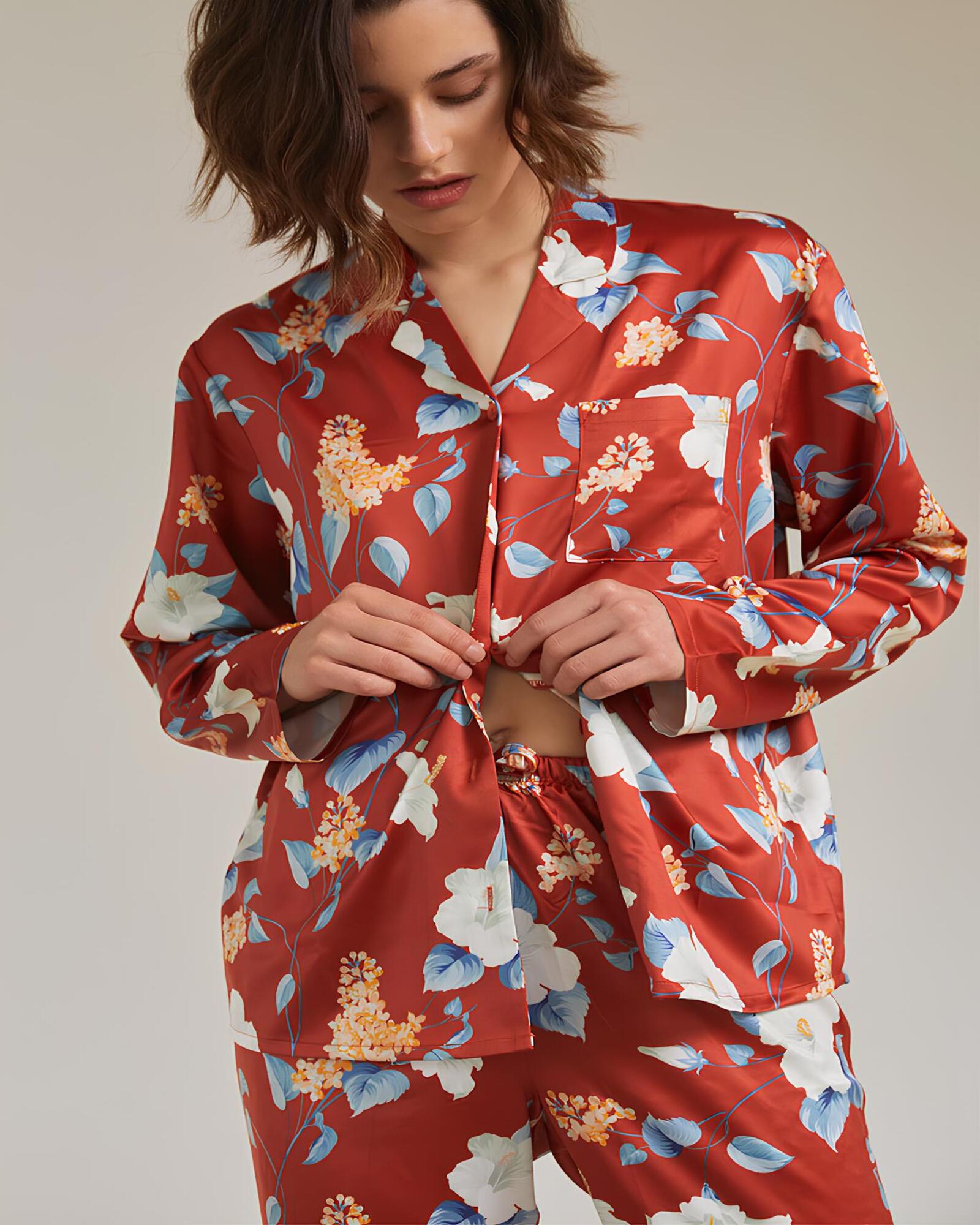 Pigiama donna primavera estate in raso di Admas Art. 55856