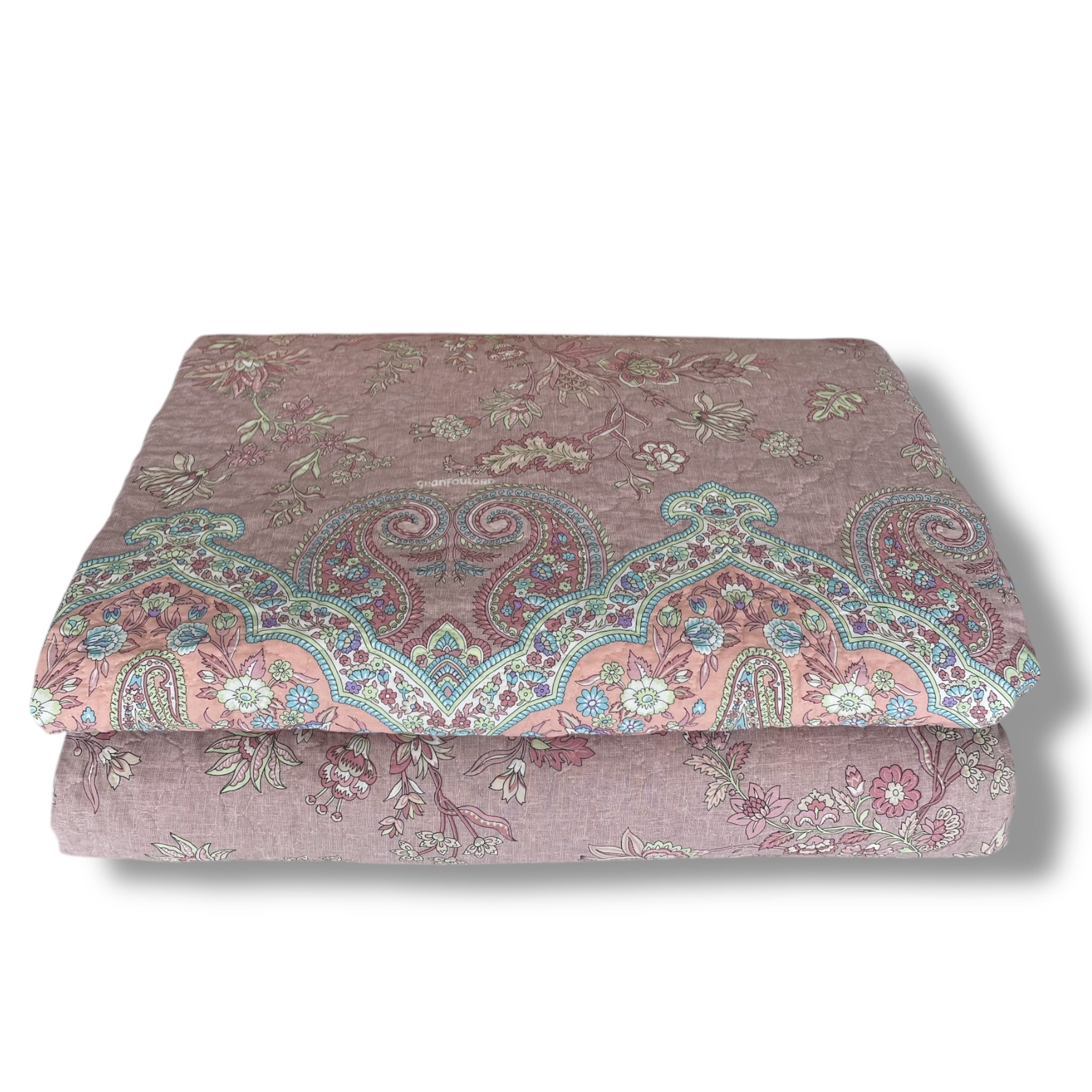 Copriletto Trapuntato Matrimoniale in cotone Bassetti Art. Indian Roses