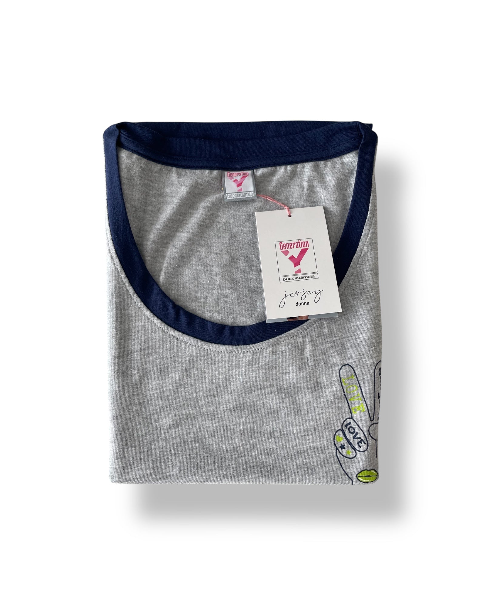 Pigiama donna estivo in cotone Buccia di Mela Art. Gdc 11981 h