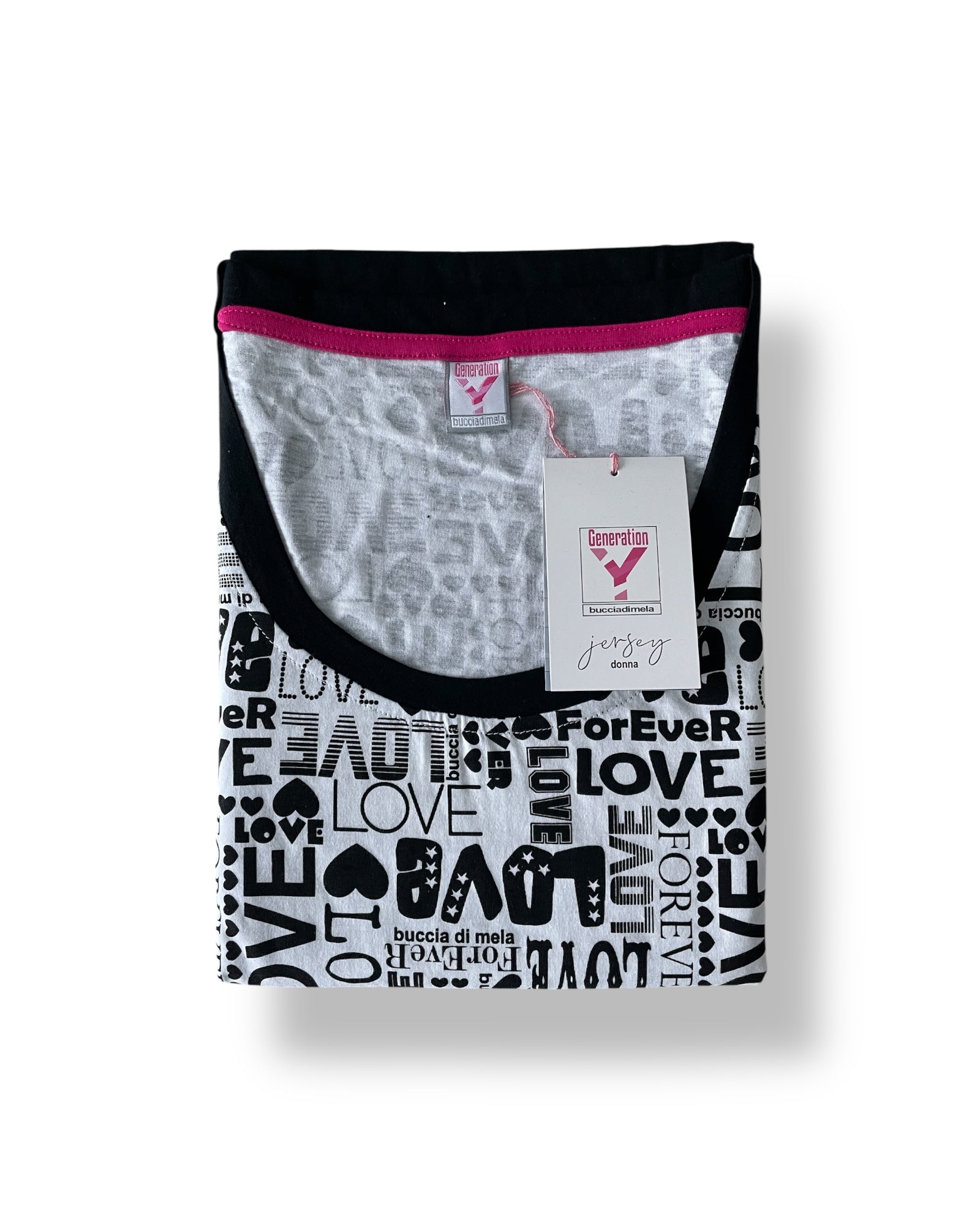 Pigiama donna estivo in cotone Buccia di Mela Canotta e Pantalone Art. Gdc  11981 P