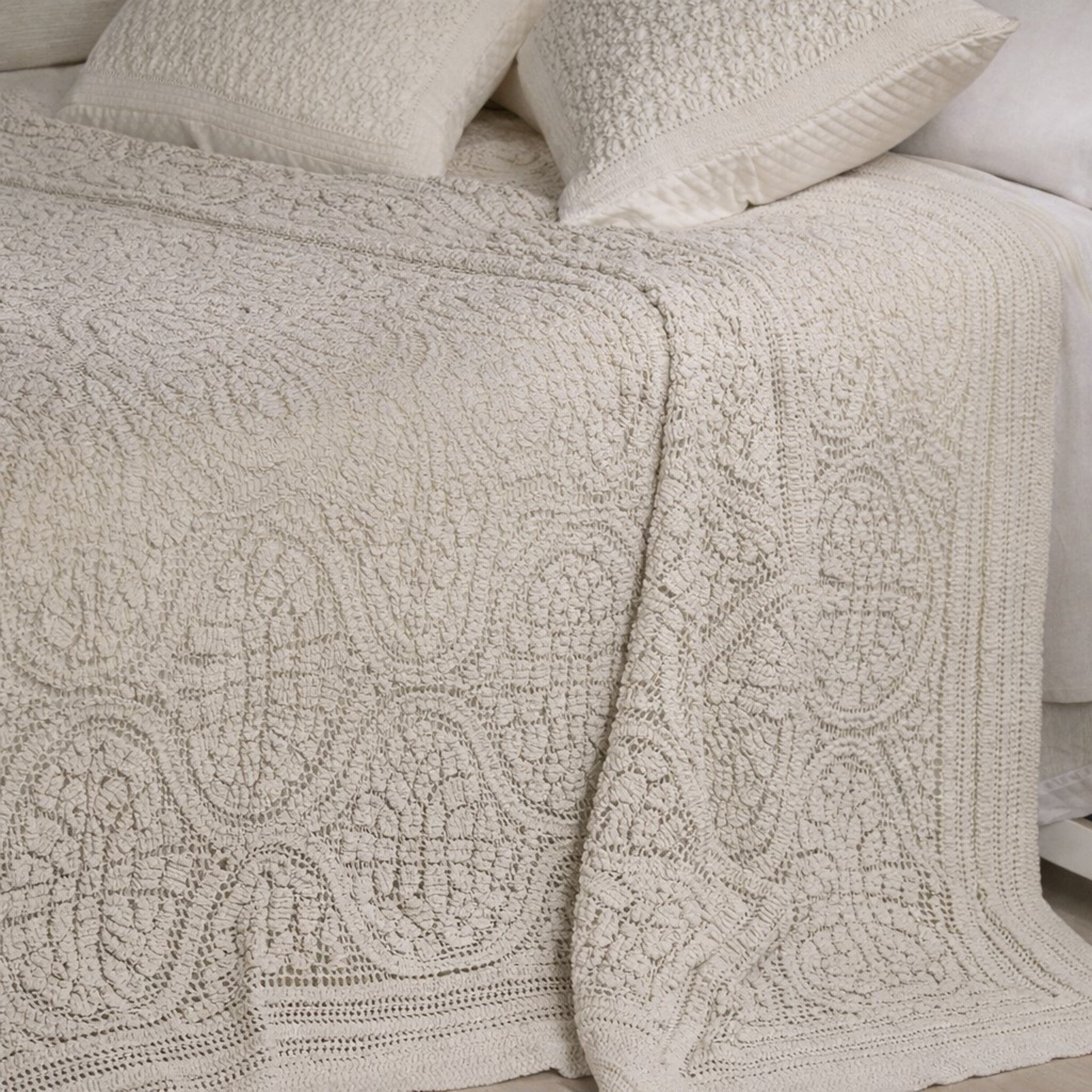 Copriletto Matrimoniale Caleffi non trapuntato in cotone Art. Vittoria Naturale