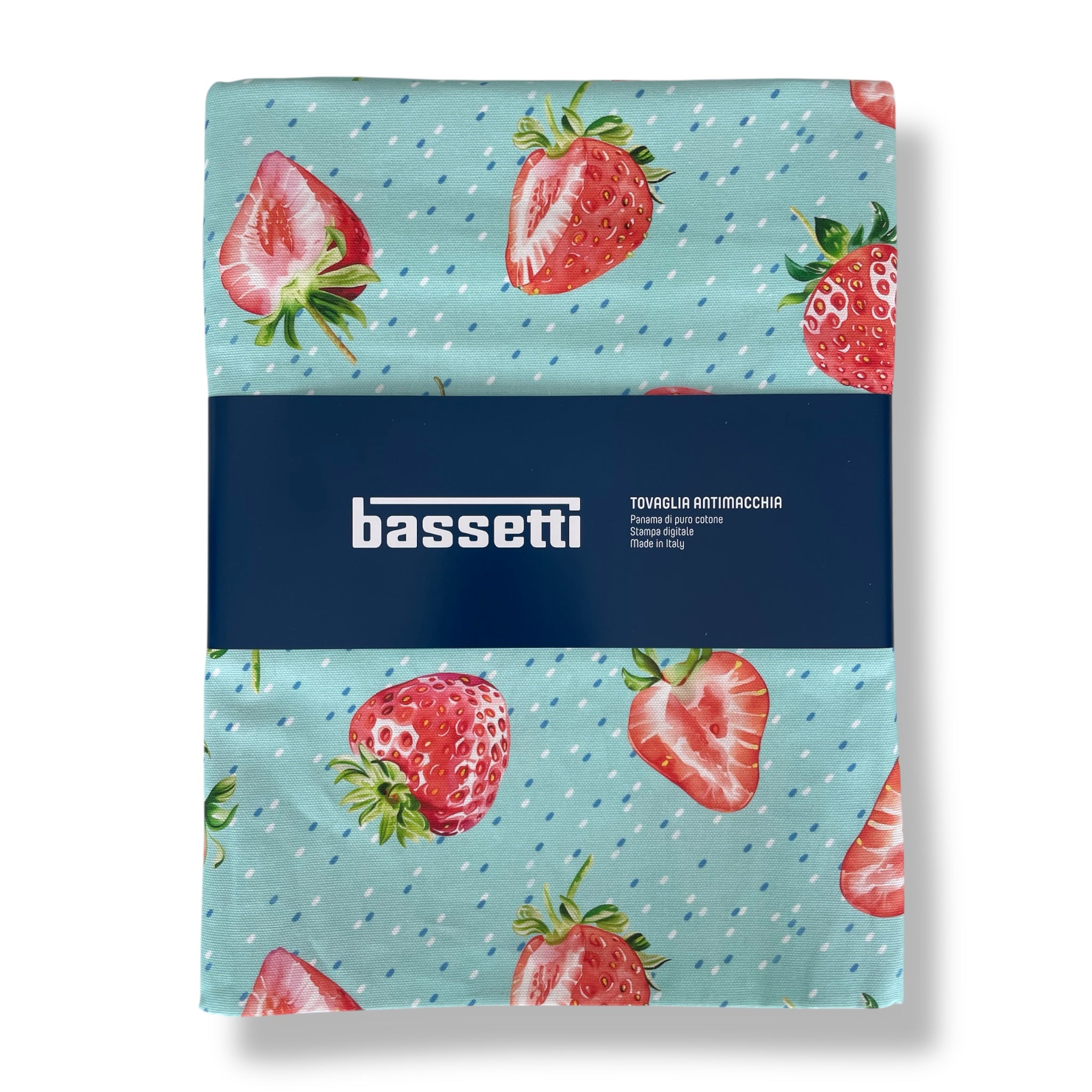 Tovaglia antimacchia Bassetti in cotone panama stampa digitale Art. Roxana