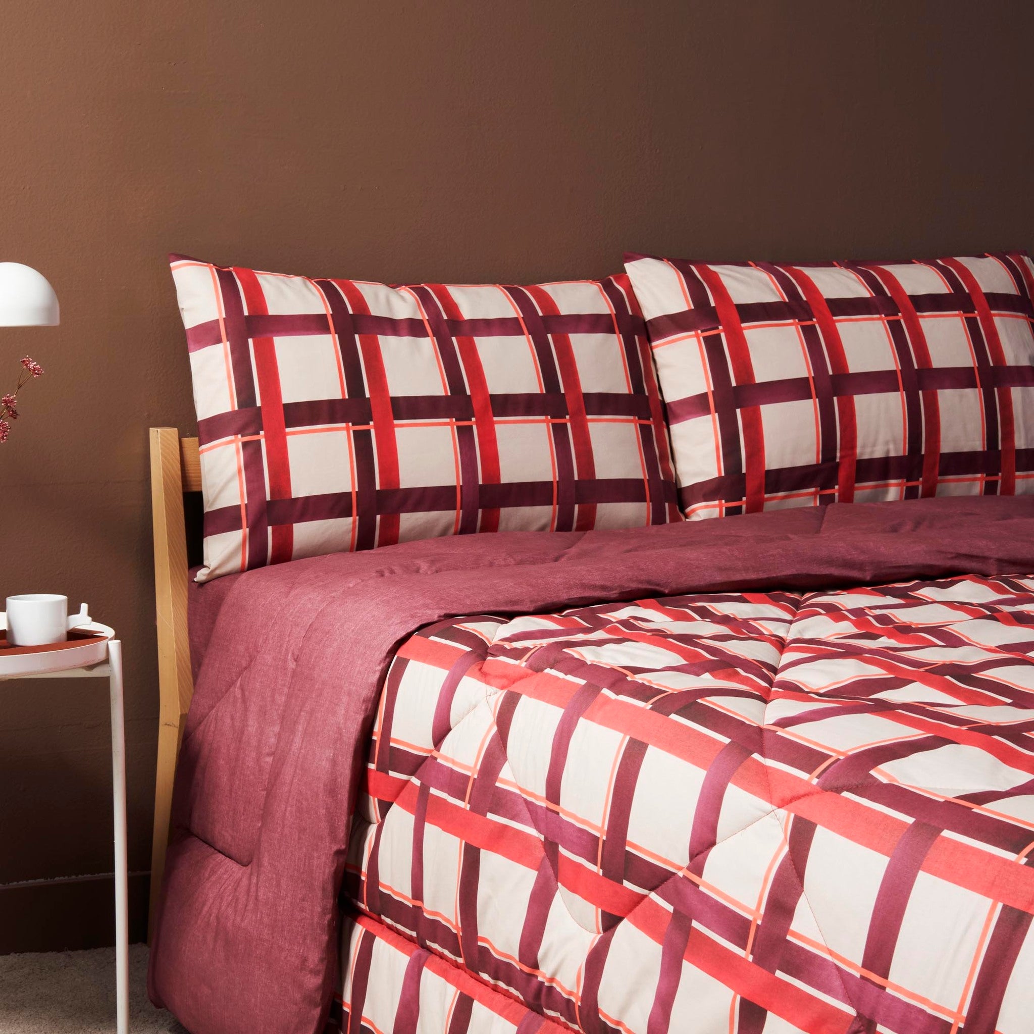 Trapunta invernale letto singolo Bassetti in cotone Art. Check 170x260 cm