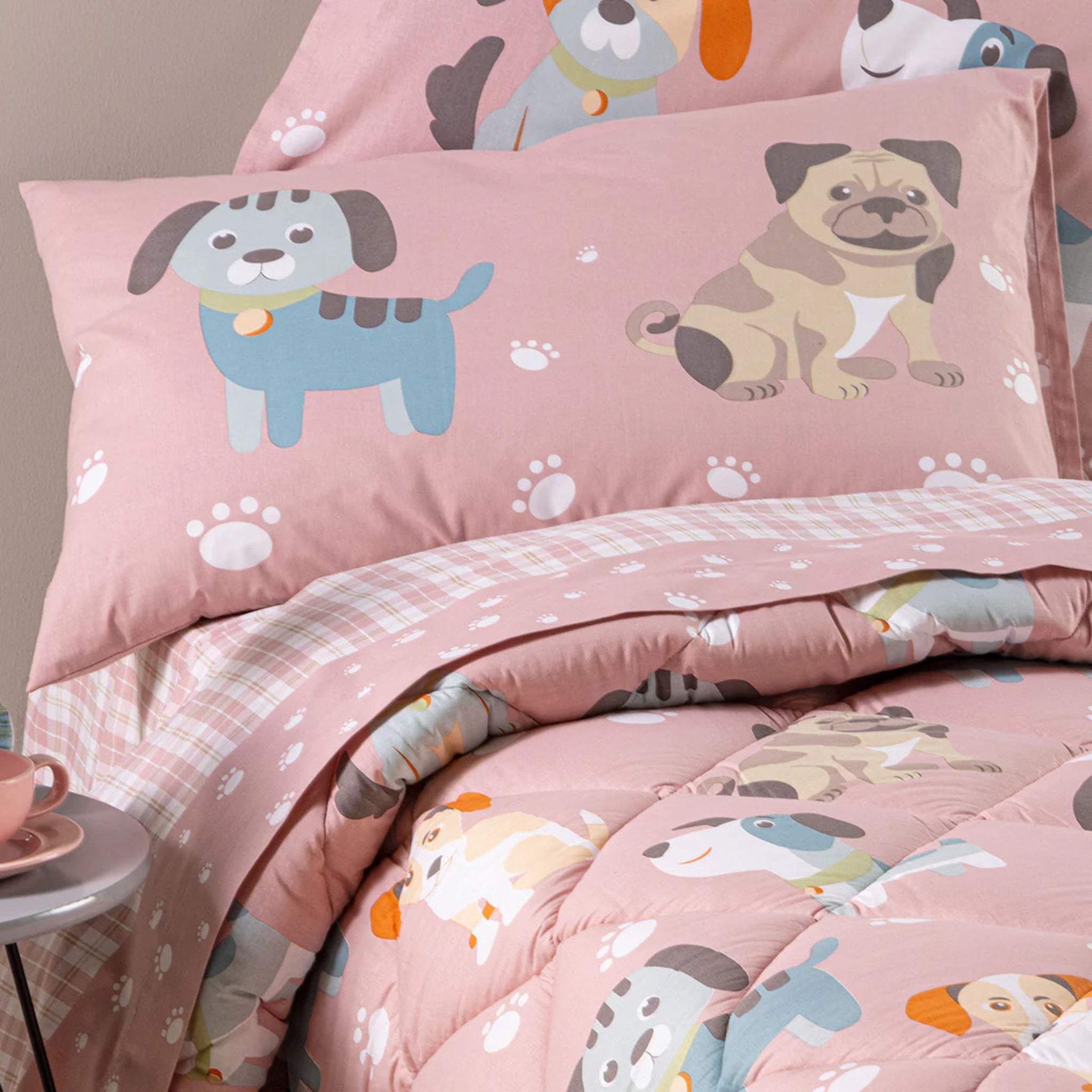 Trapunta invernale per letto singolo Caleffi in Cotone Art. Cuccioli
