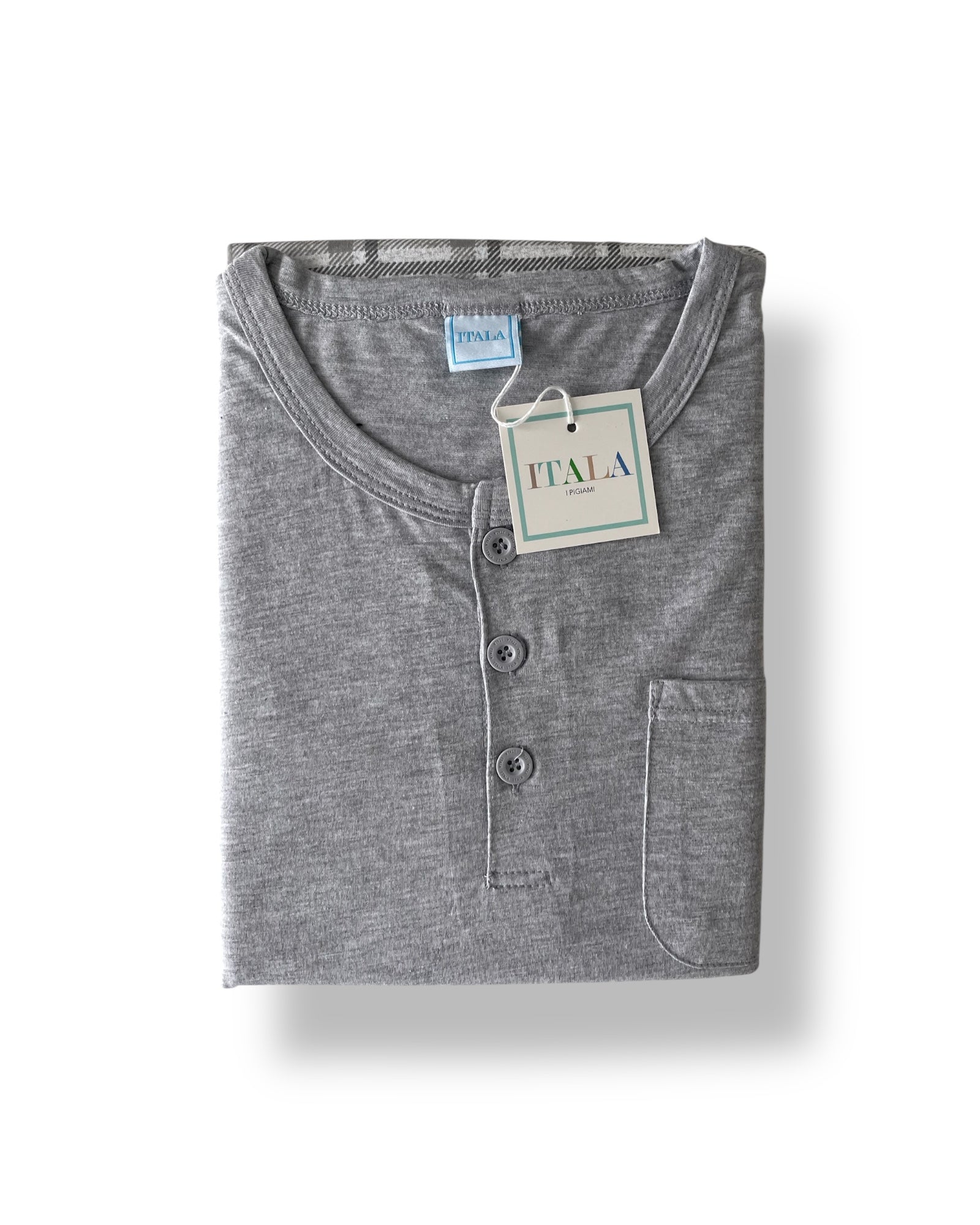 Pigiama uomo primavera estate in cotone Itala Manica lunga Art. Itue 19 F