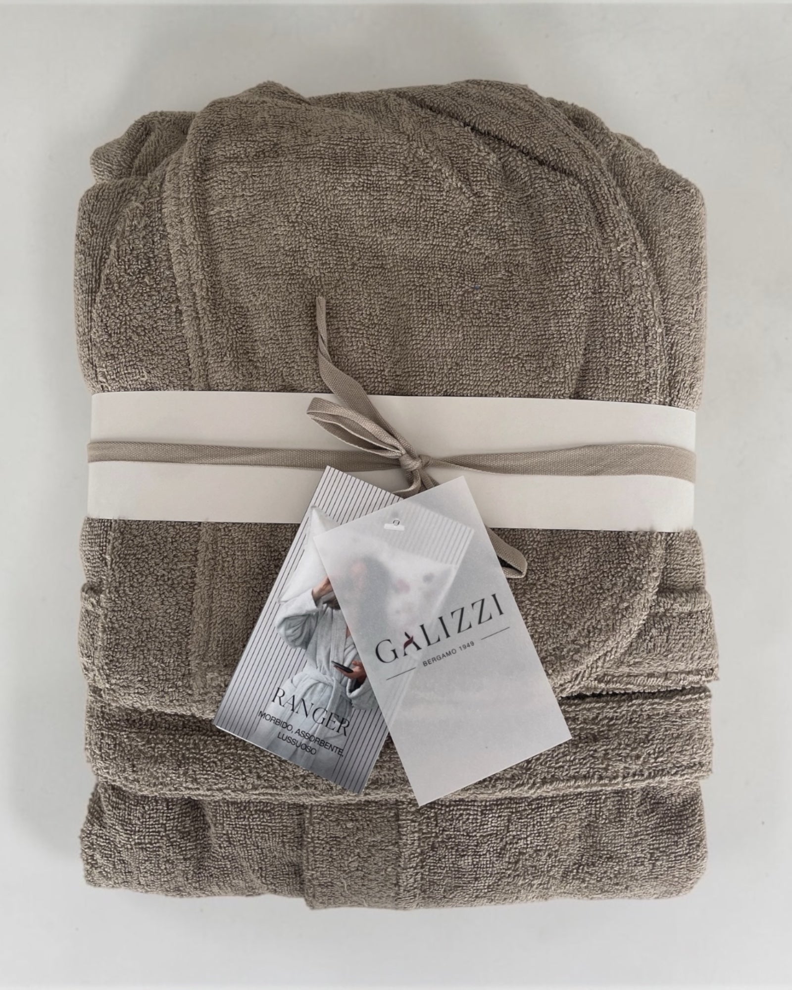Accappatoio Galizzi nocciola confezione elegante