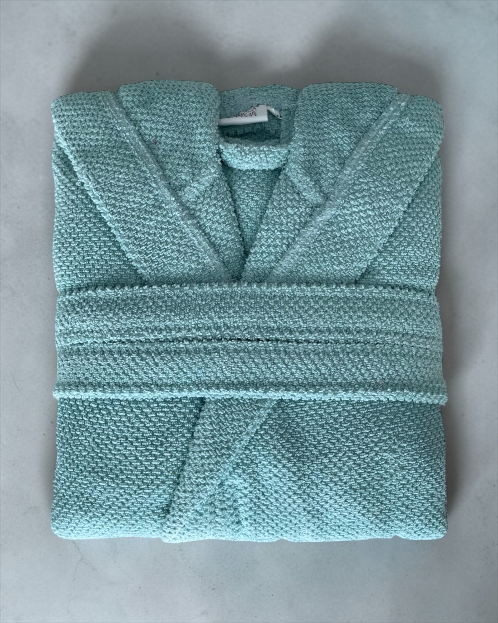 Accappatoio minerale Rebecca Home Giulia piegato in spugna jacquard 100% cotone