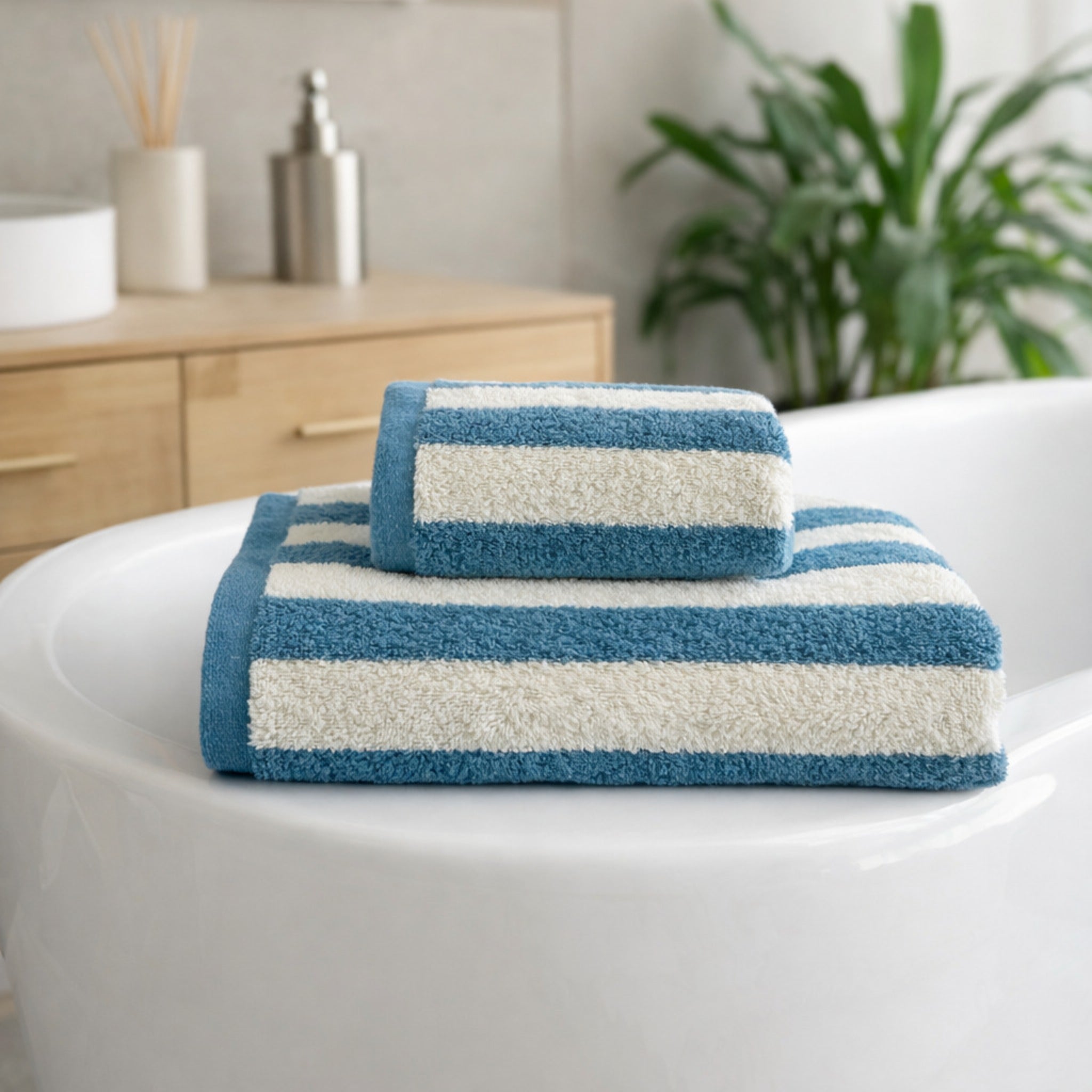 Set asciugamani bagno elegante pavone stile moderno