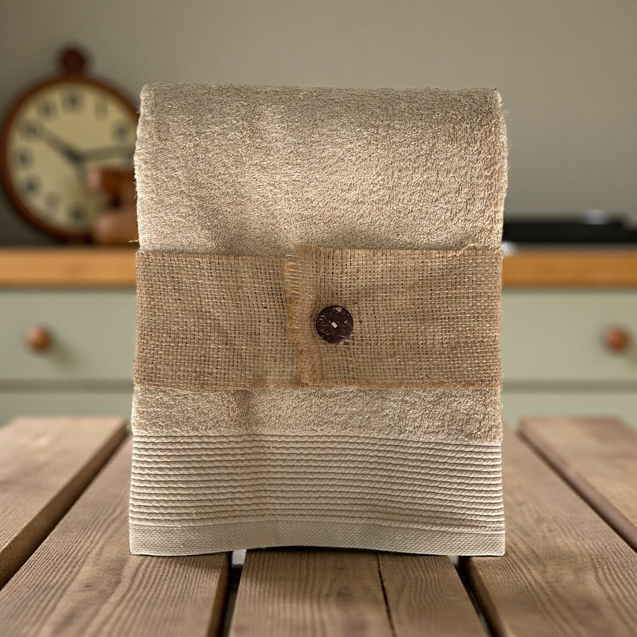 coppia asciugamani viso e ospite cotone art brio beige