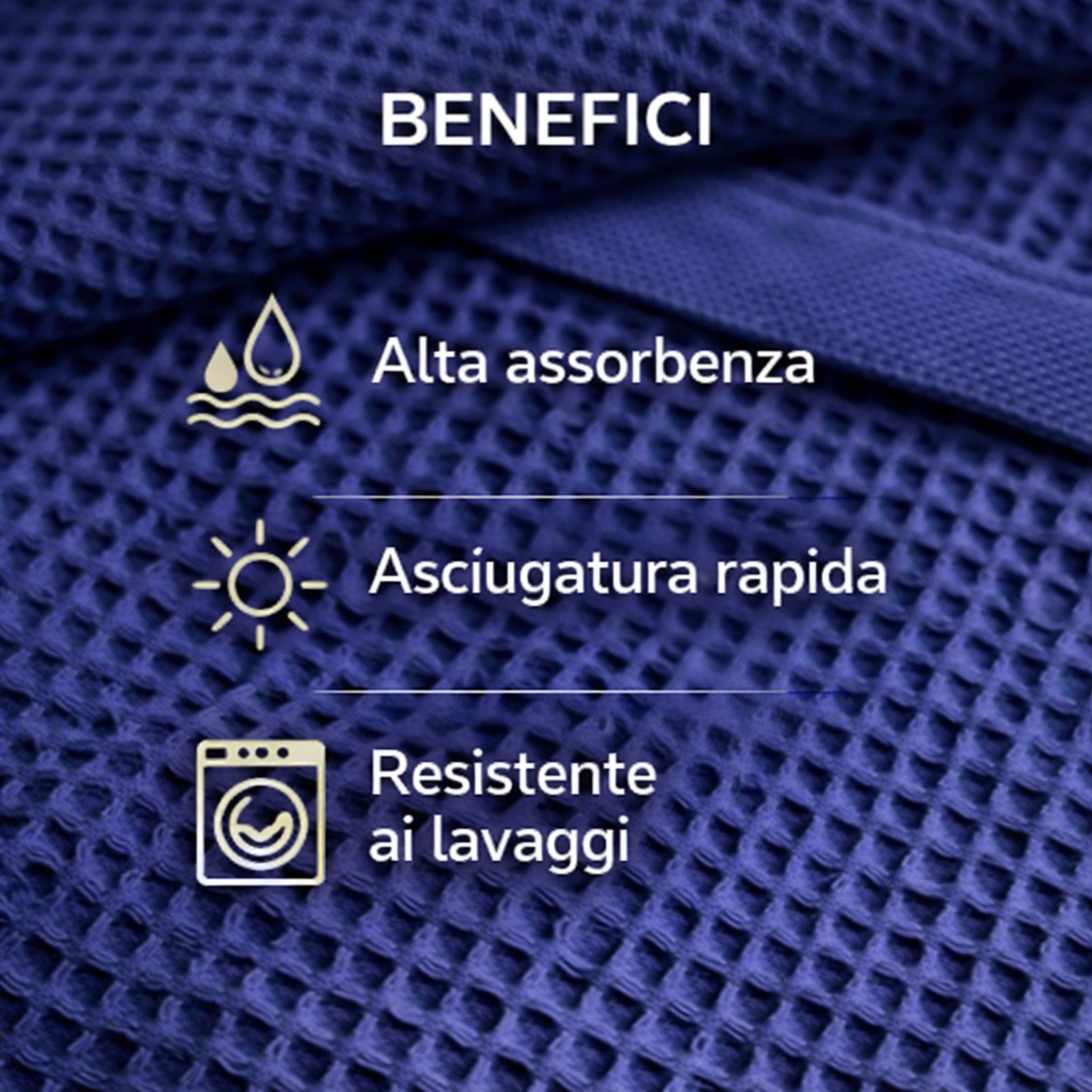 Asciugamani alta assorbenza asciugatura rapida nido d’ape
