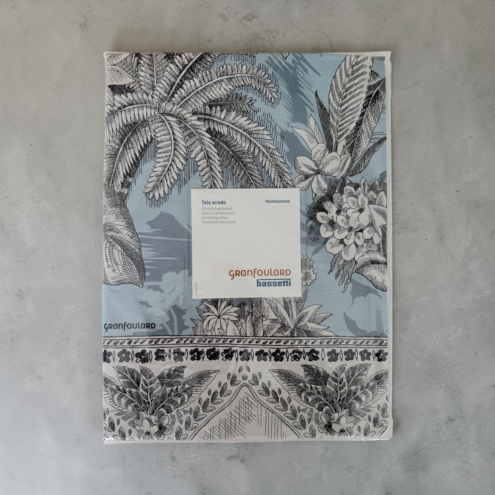 Confezione originale Bassetti Granfoulard Boboli telo arredo azzurro