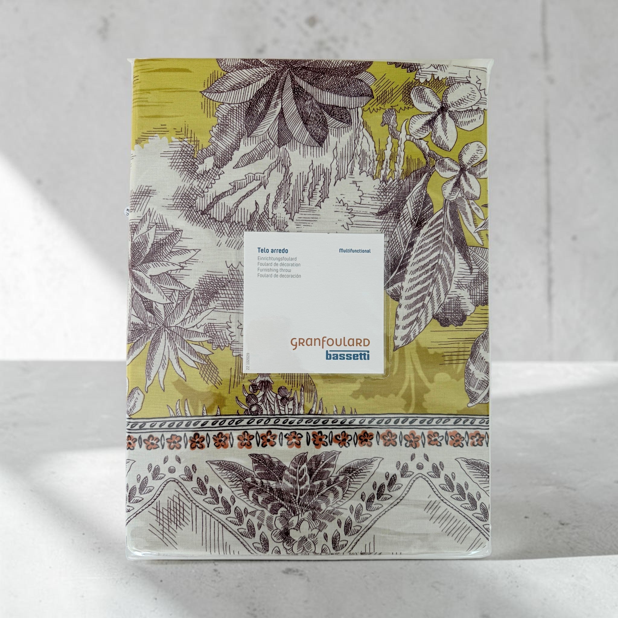 Confezione originale Bassetti Granfoulard Boboli telo arredo giallo