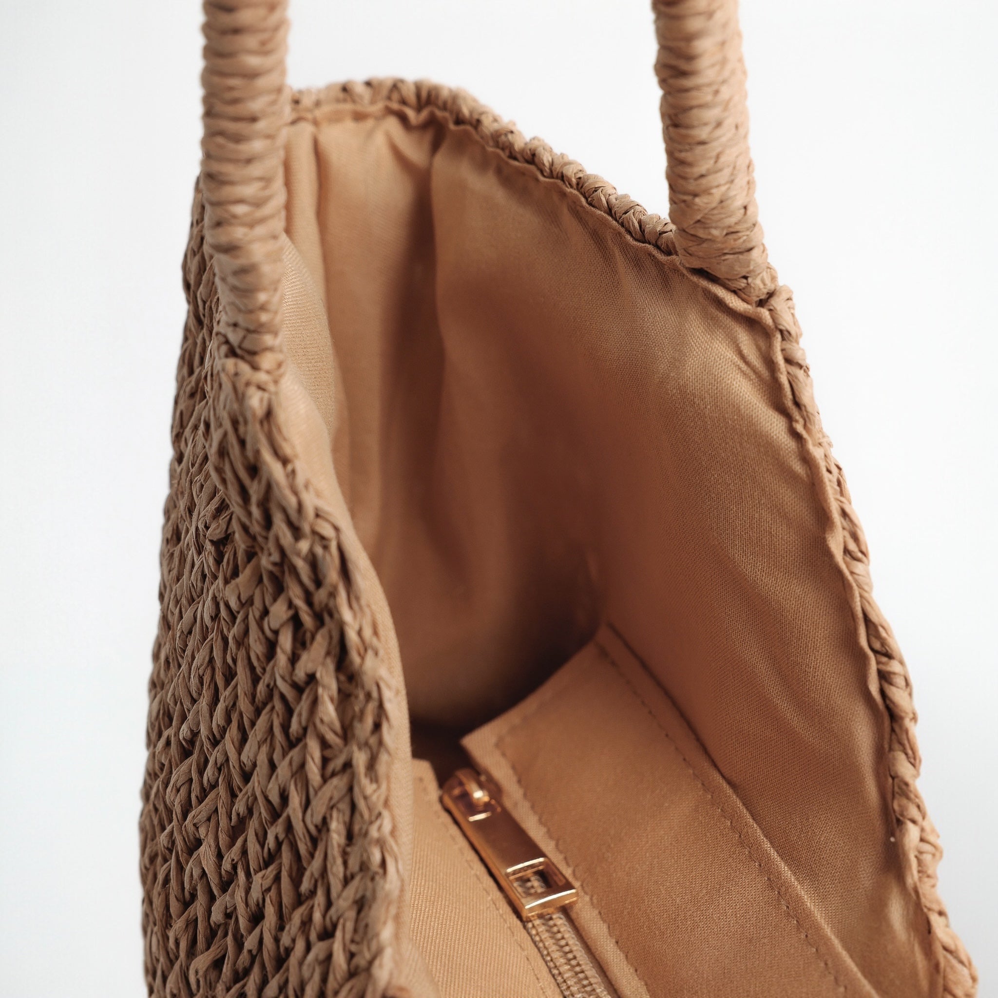 Interno con zip e fodera della borsa donna crochet Admas Art. 19932