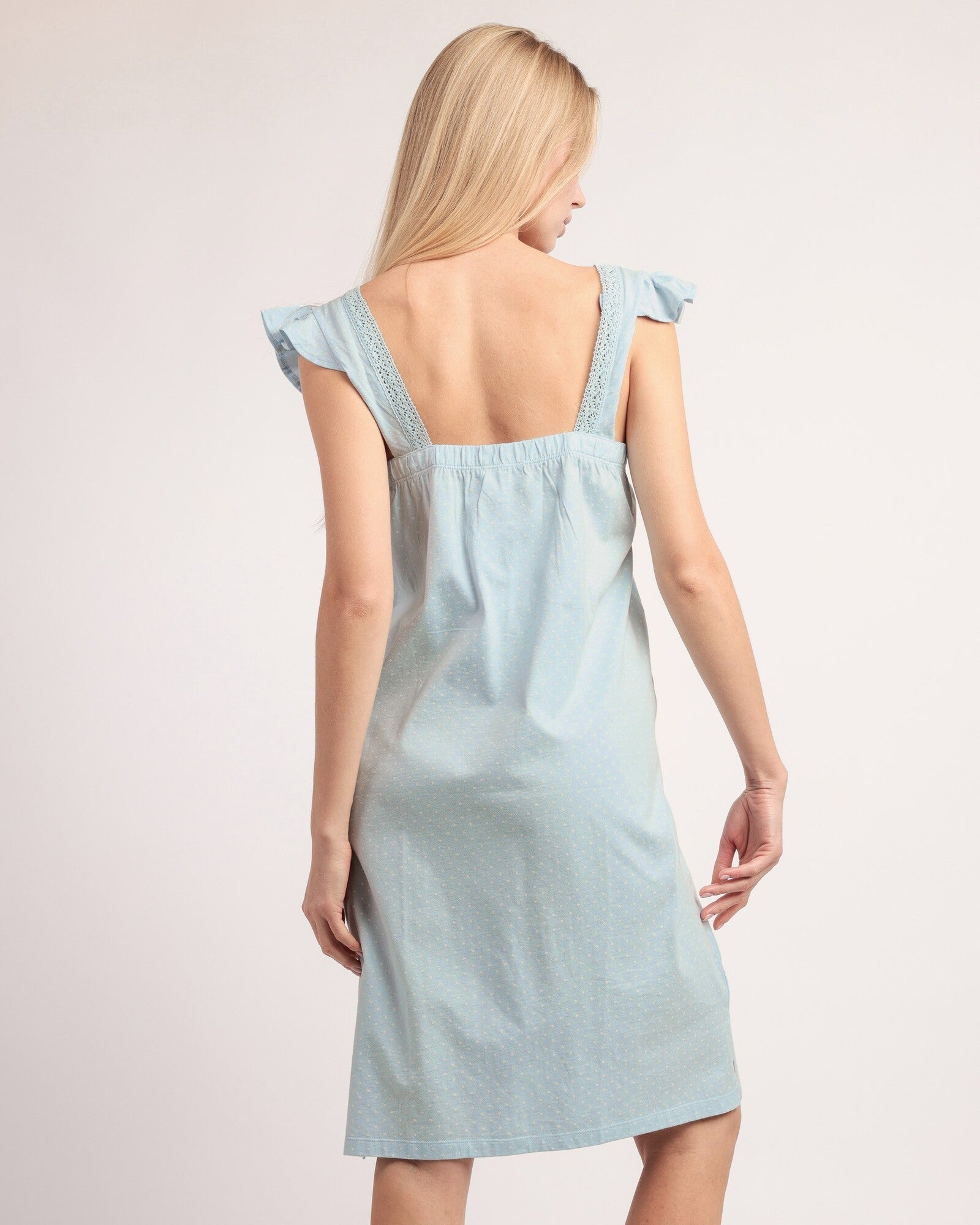 Retro camicia da notte donna Admas vestibilità morbida in cotone