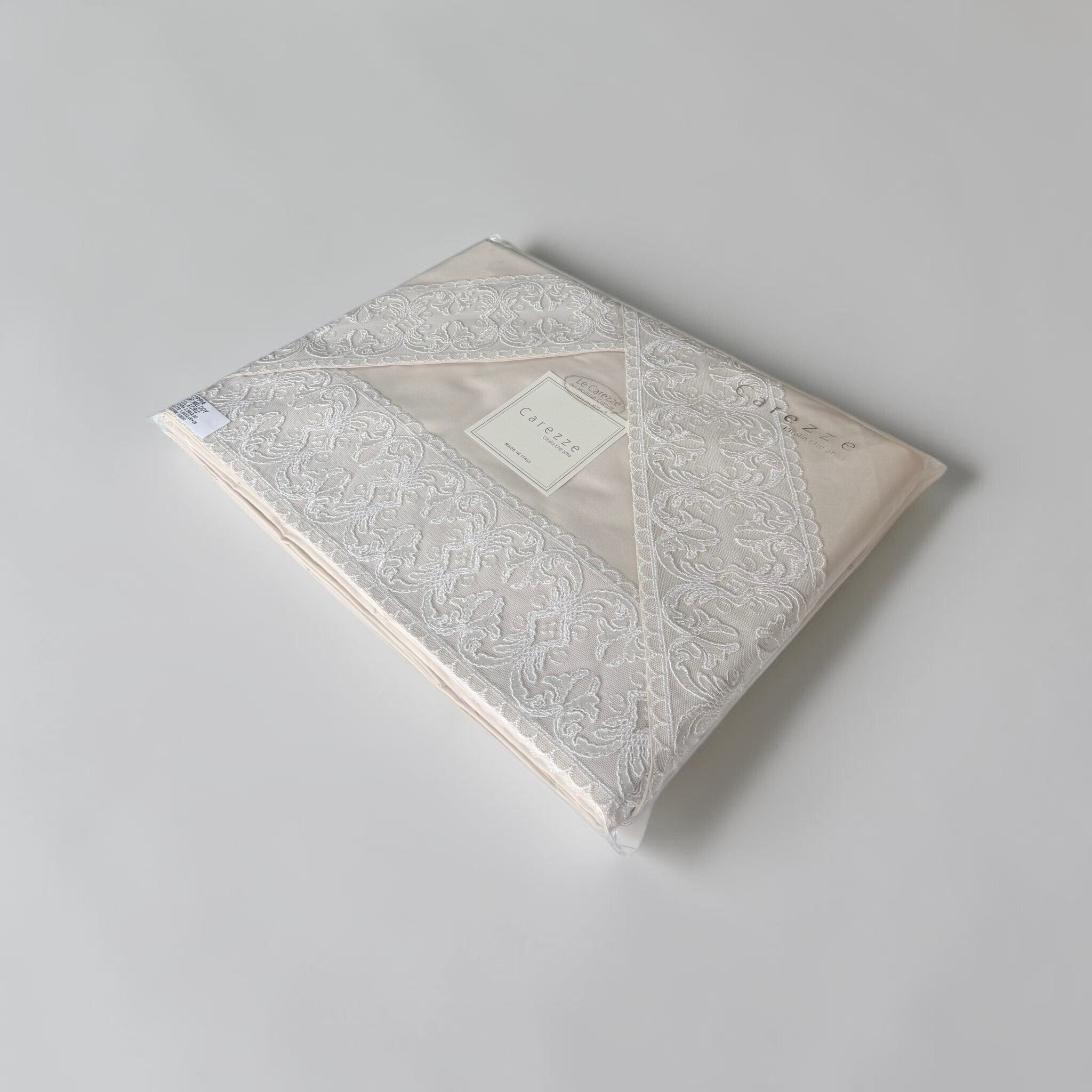 Confezione originale completo lenzuola Carezze Melody ecrù Made in Italy