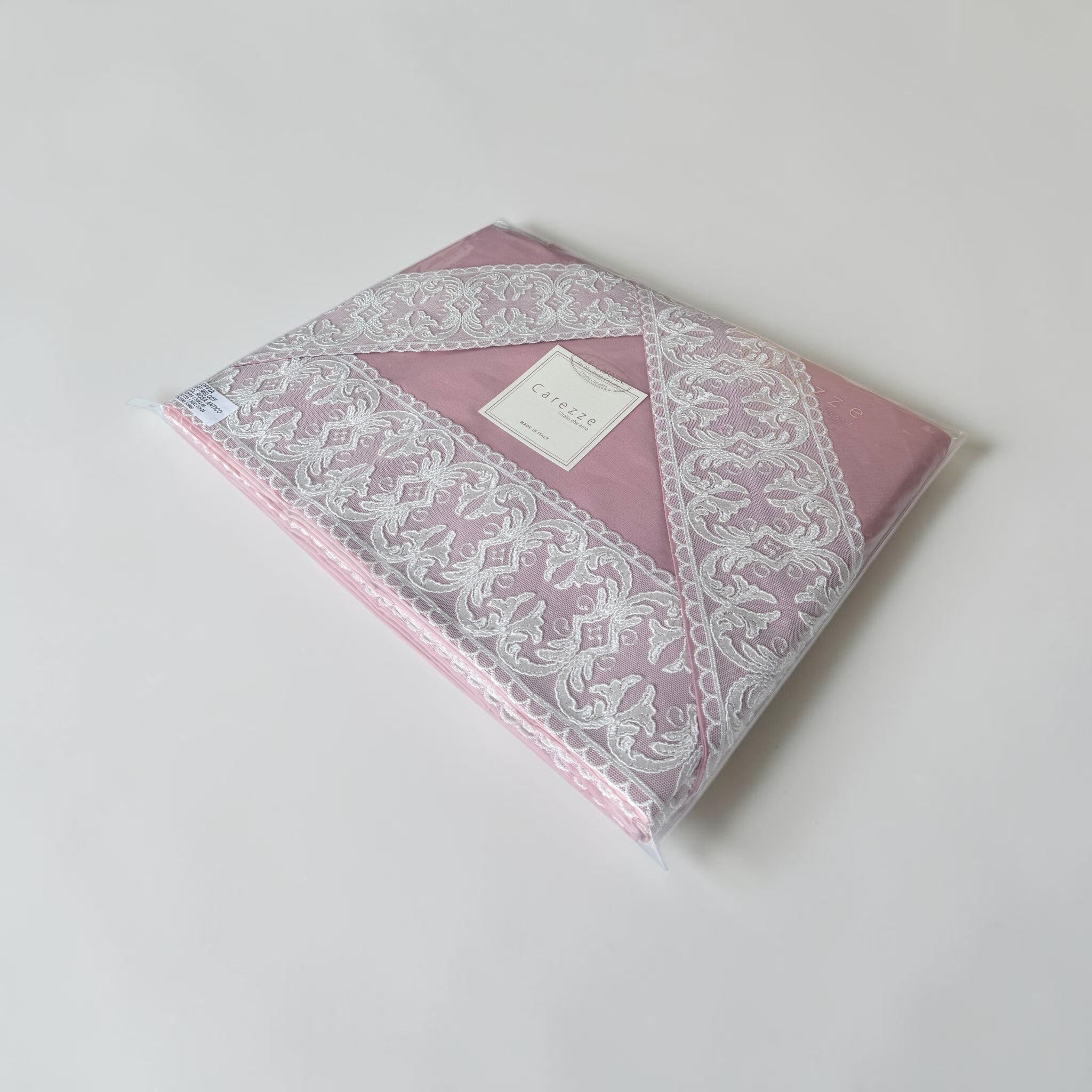 Confezione completo lenzuola Carezze Melody rosa antico Made in Italy